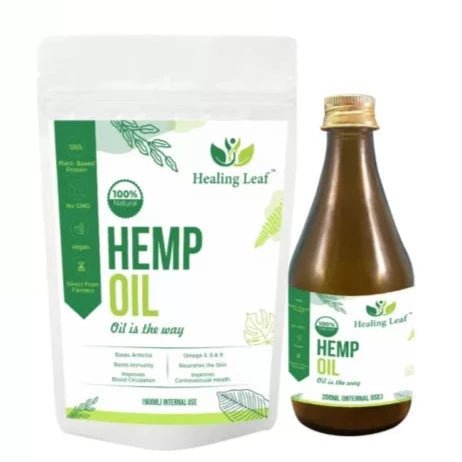 Healing Leaf - Hemp Oil ( Internal ) – 190 ML - CBD Store India