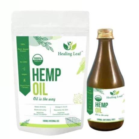 Healing Leaf - Hemp Oil ( Internal ) – 190 MLHemp oilHealing Leaf Hemp Oil - Boosts Immunity | Omega 6 & 3