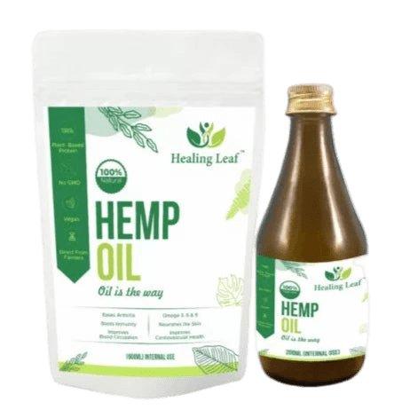 Healing Leaf - Hemp Oil ( Internal ) – 190 MLHemp oilHealing Leaf Hemp Oil - Boosts Immunity | Omega 6 & 3