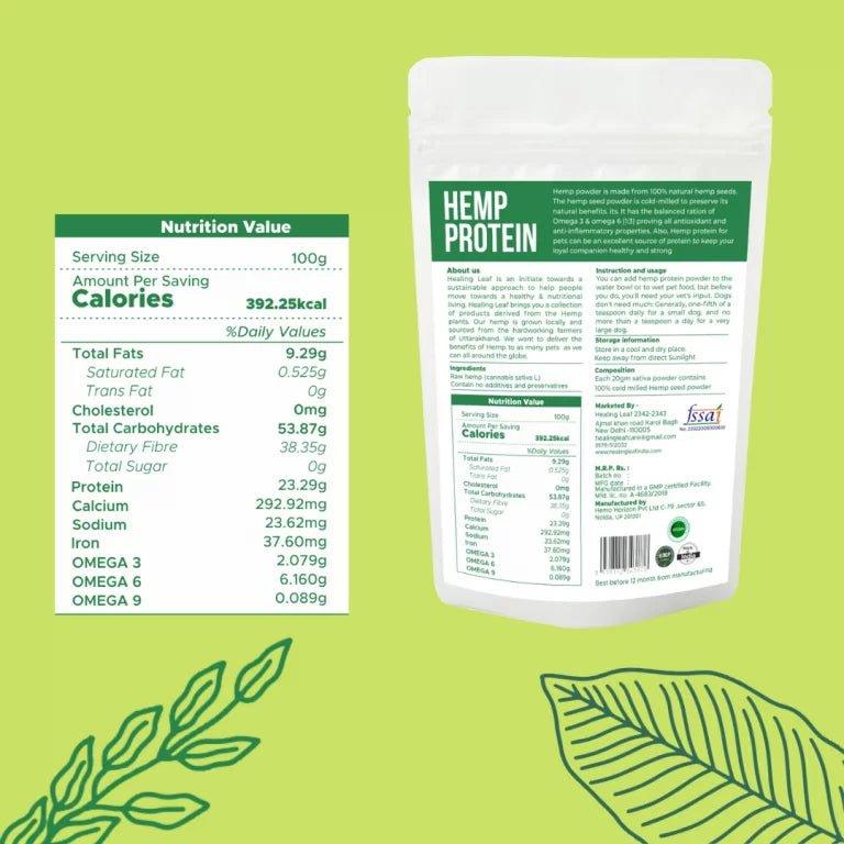 Healing Leaf - Hemp Protein Powder for Pets (100g).