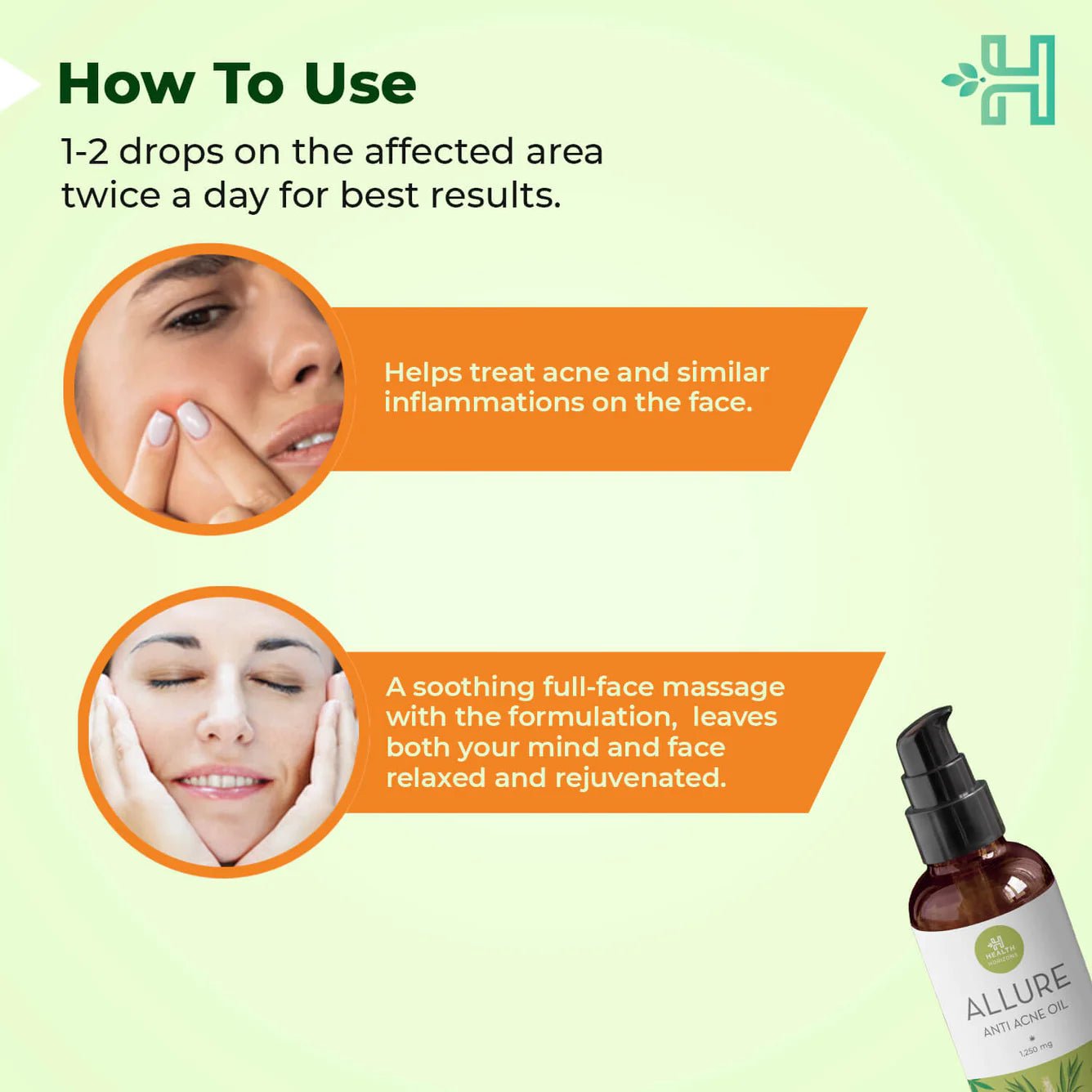 Health Horizon Allure | Anti-Acne Oil | Hemp Oil for Skin and Face - CBD Store India