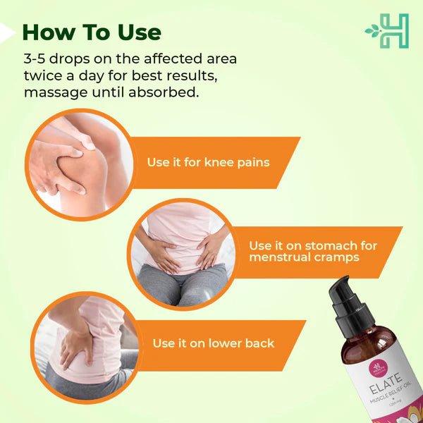 Health Horizon Elate | Muscle Relief Oil | Hemp Oil for Muscle Pain Reliefmuscle relief oilHealth Horizon Elate | Hemp Oil for Muscle Pain Relief