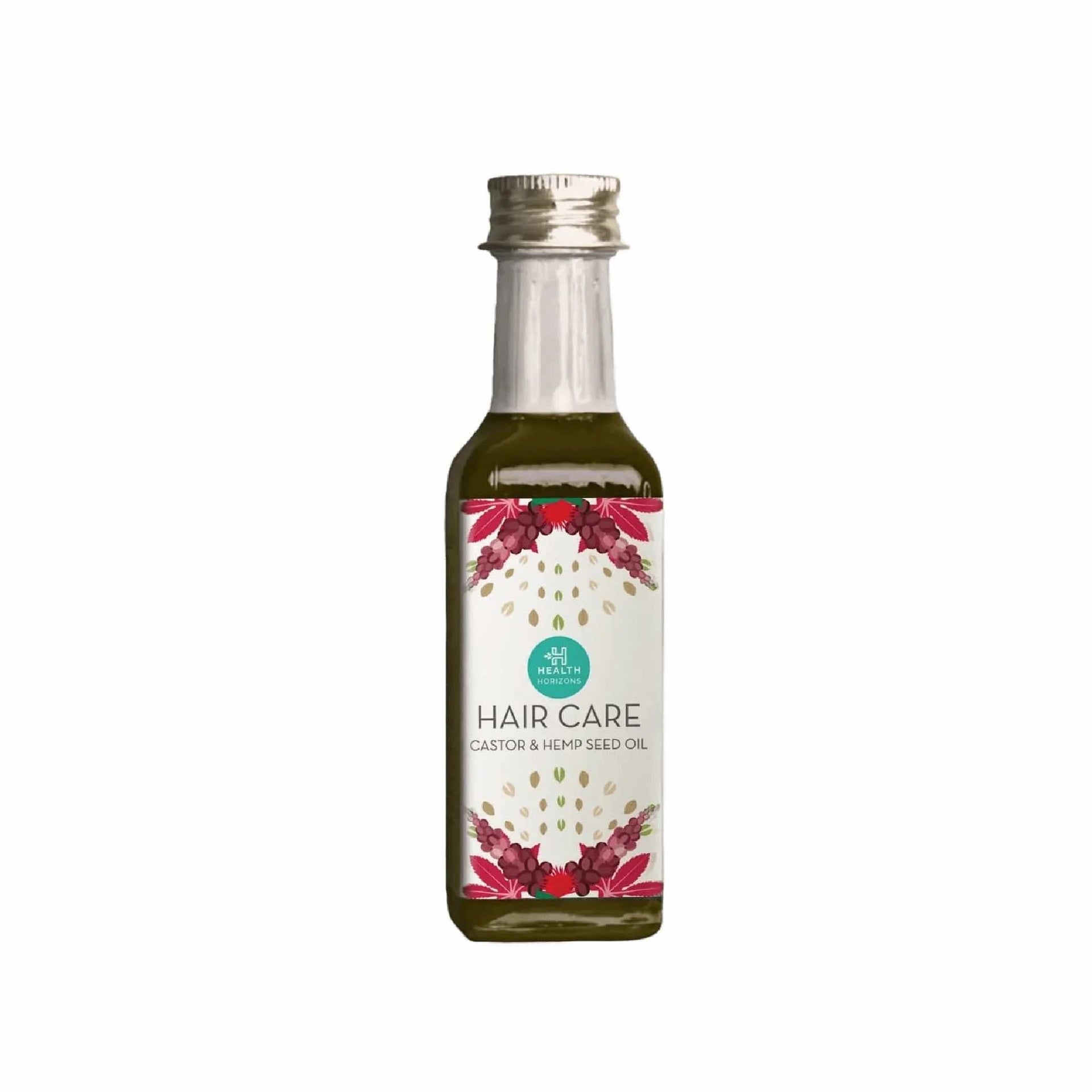 Health Horizons Hair Care | Cold Pressed Hair oil | Castor and Hemp Seed Oil | For Men and Women - 100ml - CBD Store India