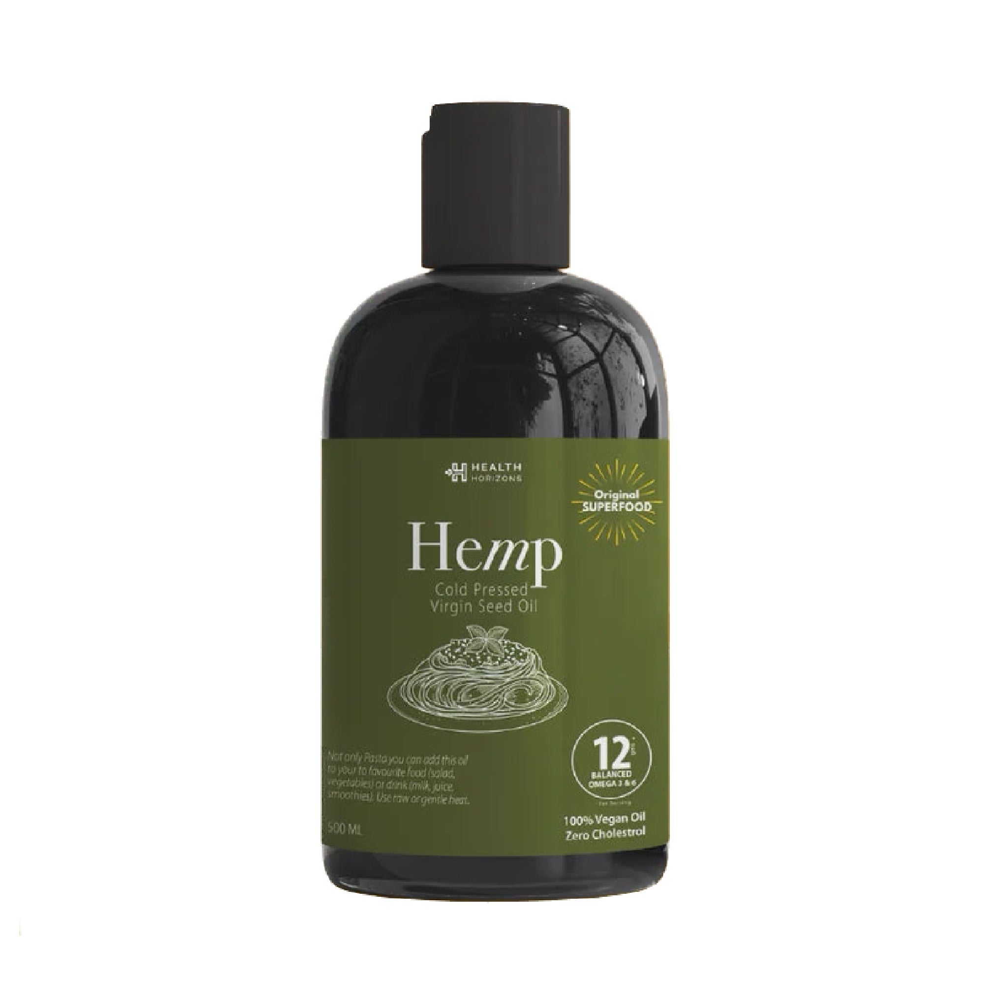 Health Horizons Hemp Seed Oil - 500ml - CBD Store India