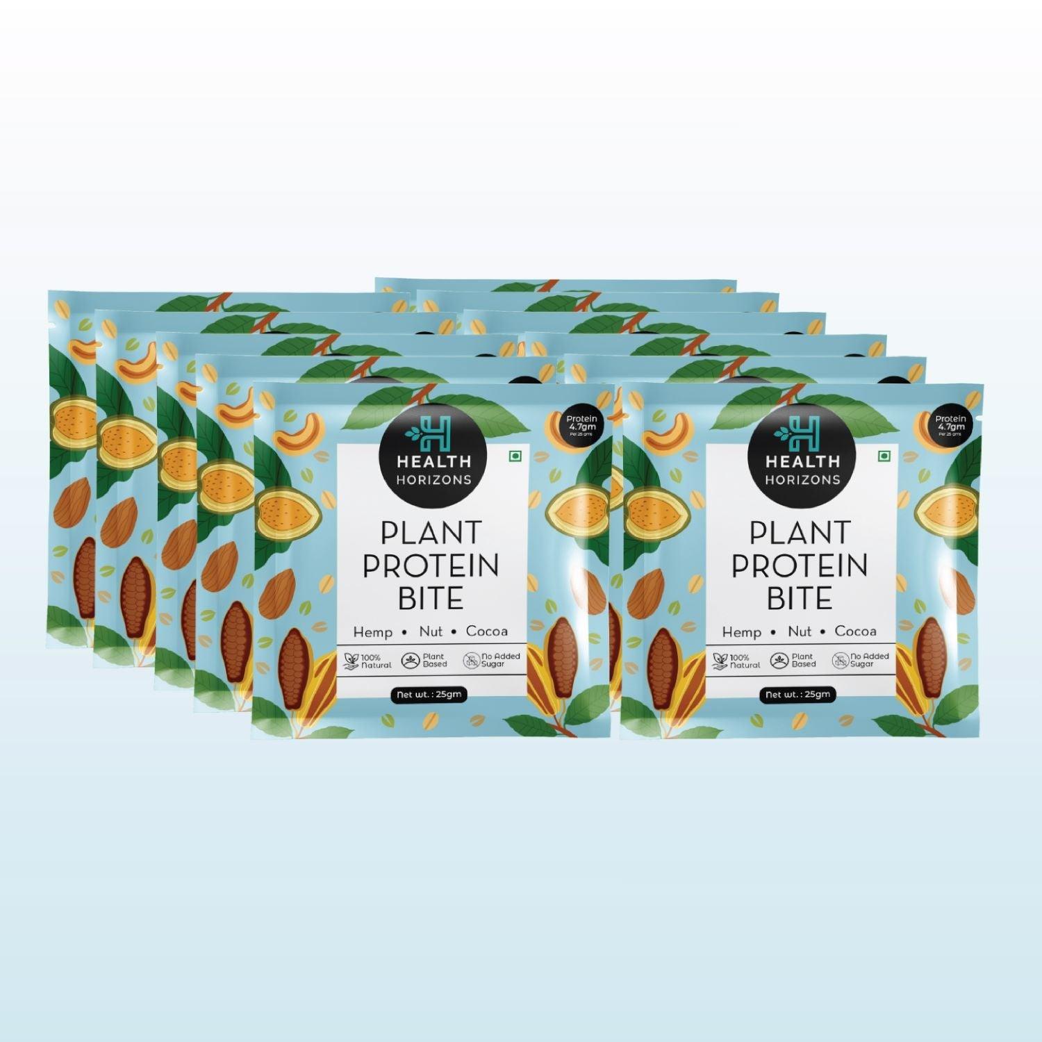 Health Horizons Plant Protein Bites - Cocoa Flavour (Pack of 12)Protein biteHealth Horizons Plant Protein Bites | Cocoa Flavour | CBD Store India