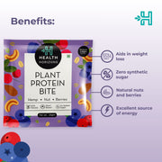Health Horizons Plant Protein Bites - Cranberry & Blueberry Flavour (Pack of 12) - CBD Store India