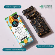 Health Horizons Protein Bar - Hemp Protein with Dates, Cashews, Almonds, Cacao Powder and Cacao Butter (Pack of 3) - CBD Store India