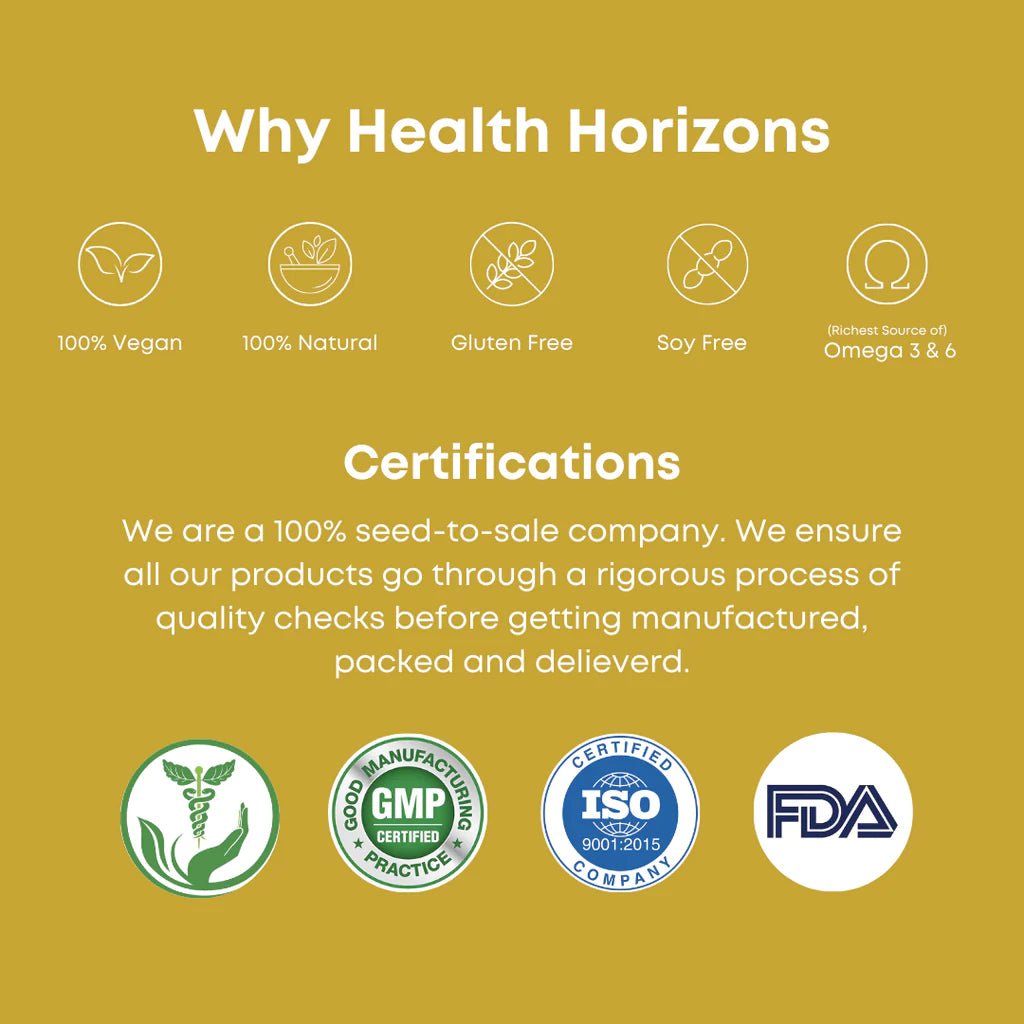 Health Horizons Raw Hemp Seeds - Improve Metabolic Health - CBD Store India