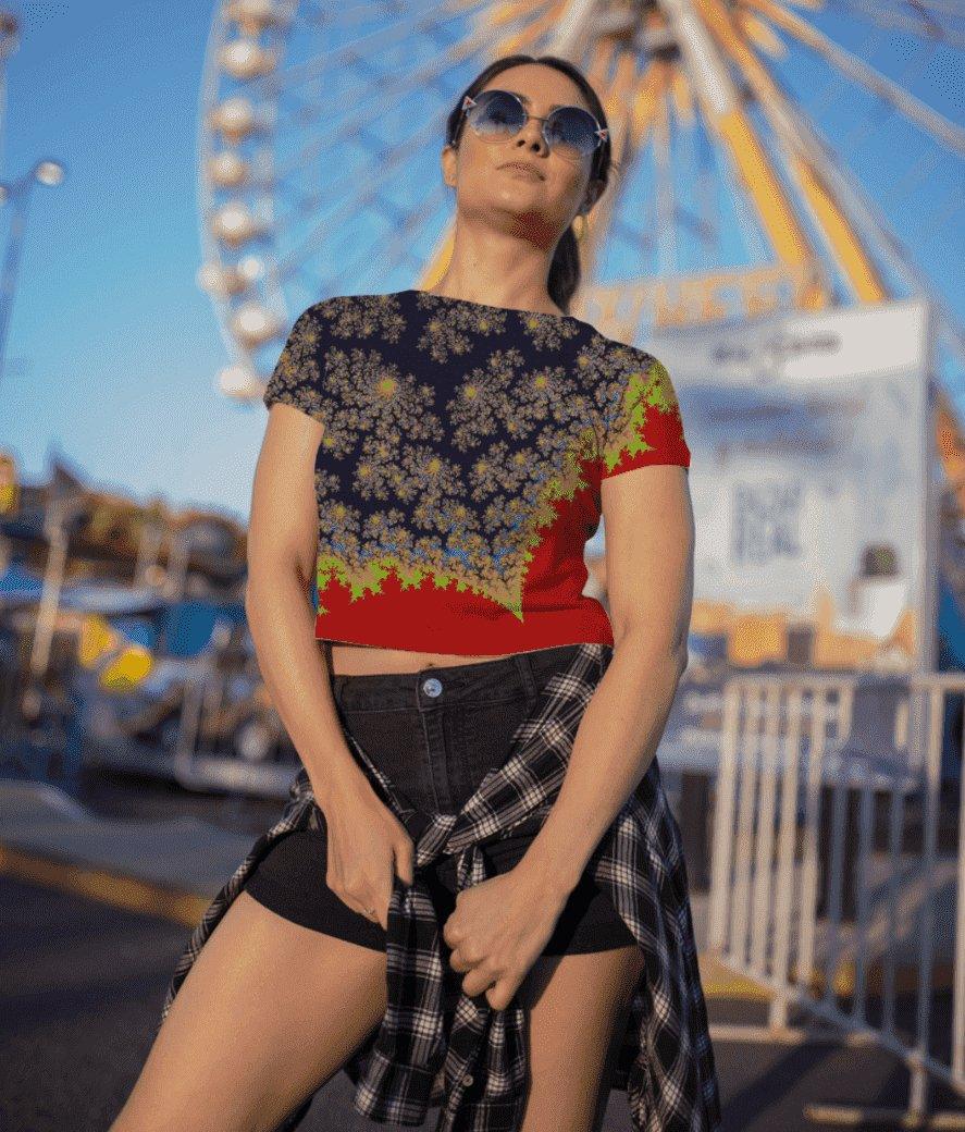 Heart Echoes Women's Crop TopCrop TopHeart Echoes Crop Top - Women's Graphic Tee