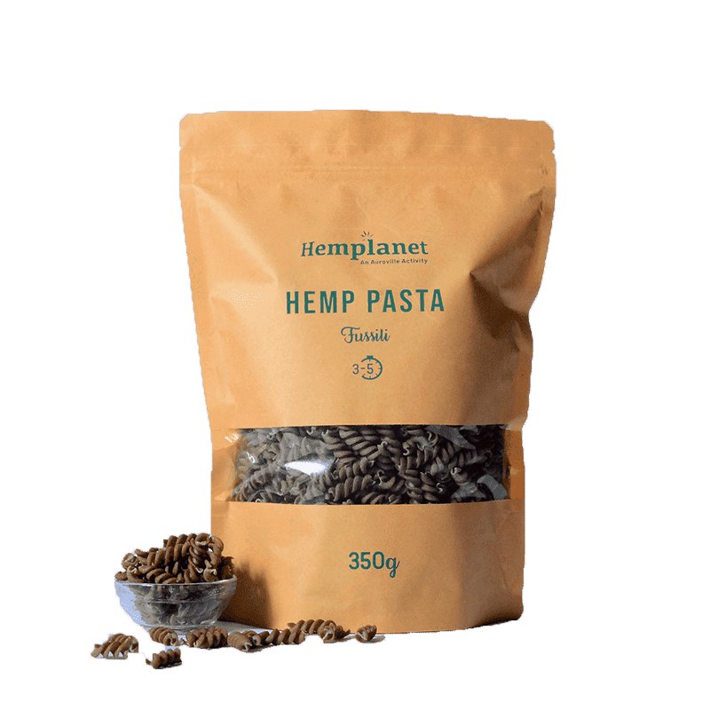 Hemp Planet Auroville Hemp Pasta Fussili 350 gm - CBD Store India