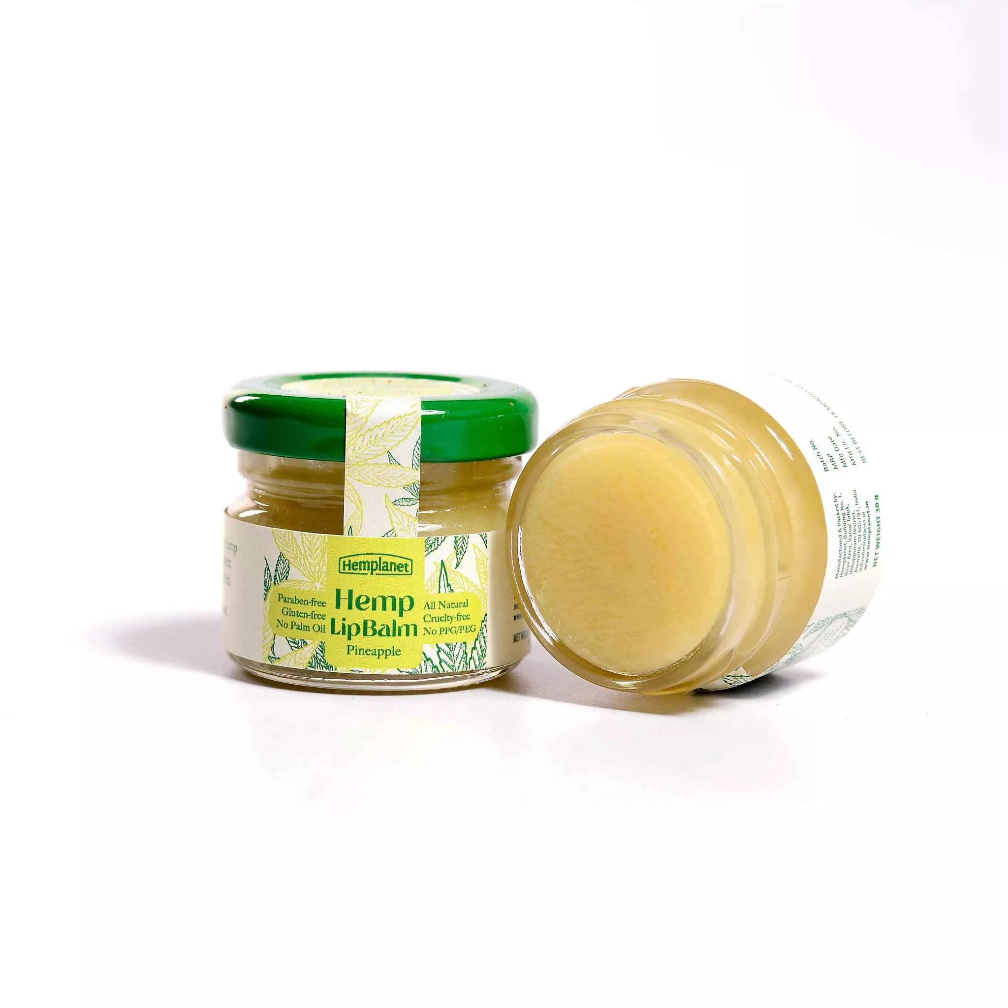 Hemplanet Auroville - Hemp Lip Balm (Pineapple Flavour) - CBD Store India