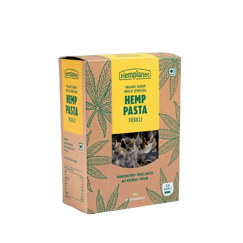 Hemplanet Auroville Hemp Pasta Fussili - 250 gm - CBD Store India