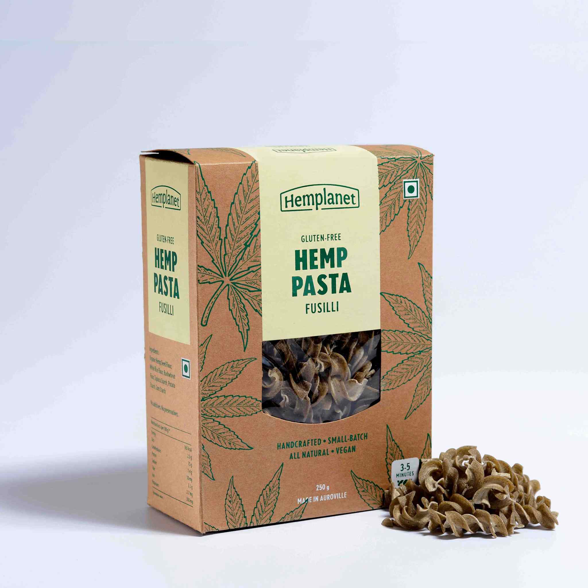 Hemplanet Auroville Hemp Pasta - Gluten Free 250gm - CBD Store India