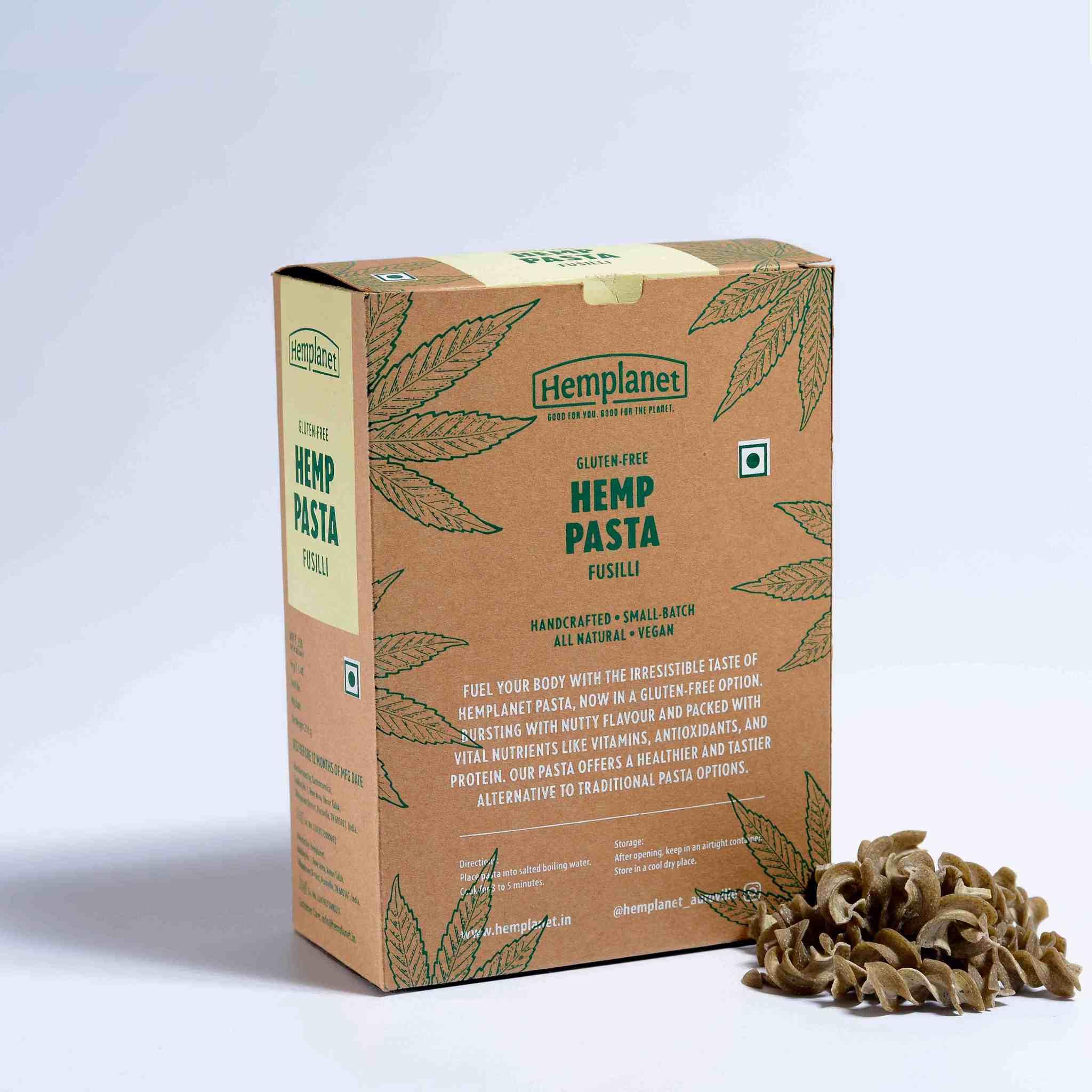 Hemplanet Auroville Hemp Pasta - Gluten Free 250gmHemp PastaHemplanet Auroville Hemp Pasta | Gluten Free | Healthy and Nutritious