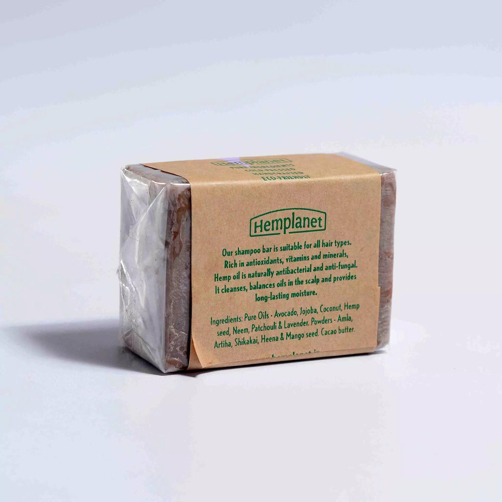 Hemplanet Auroville Hemp Shampoo Patchouli & LavenderHemp Shampoo BarHemplanet Auroville Hemp Shampoo Patchouli & Lavender | CBD Store India