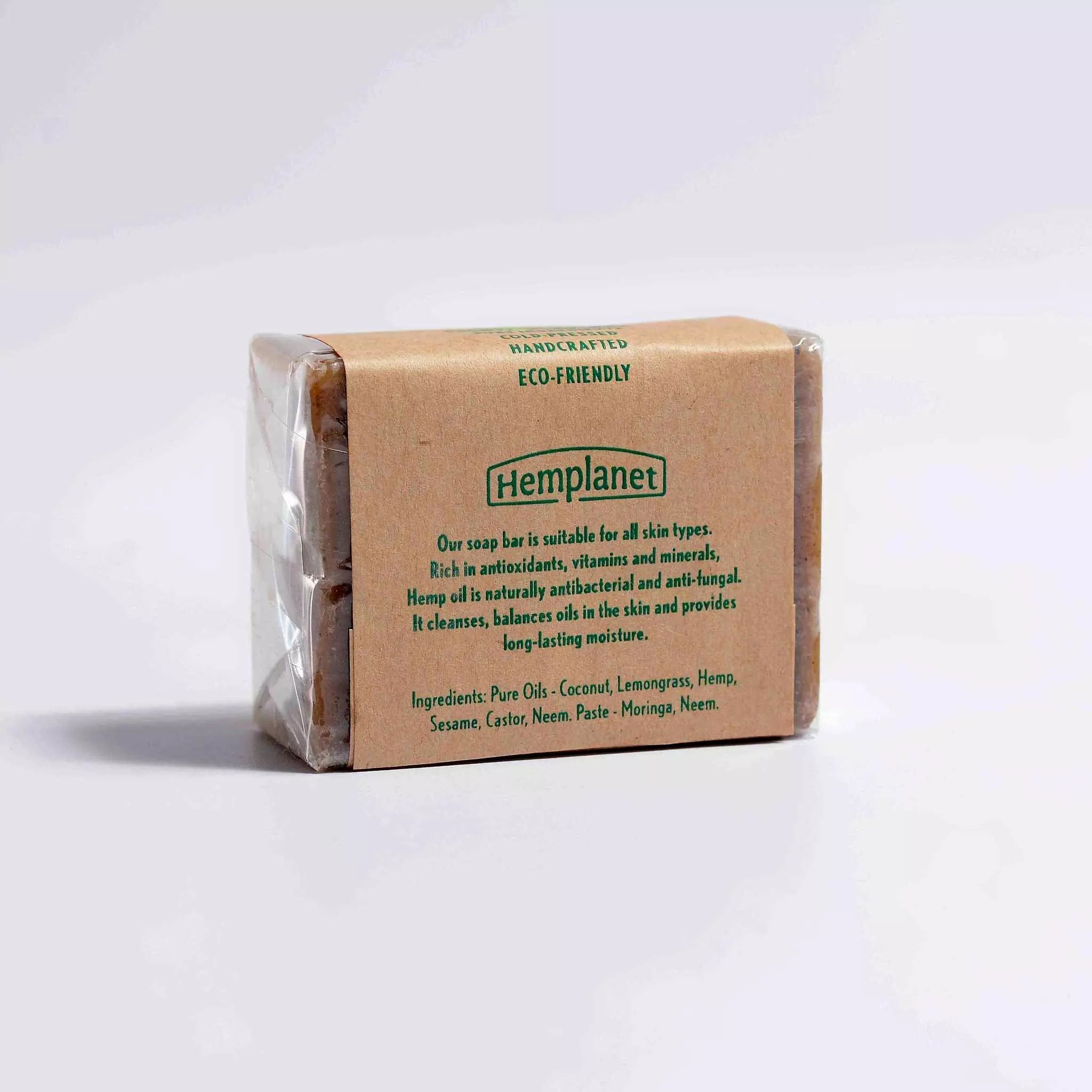 Hemplanet Auroville Hemp Soap Lemon Grass & Moringa - CBD Store India