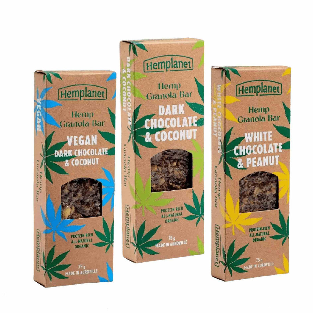 Hemplanet - Hemp Granola Bar (Special Offer - Buy Any 3 @450/-)Hemp BarsHemp Granola Bar - Plant Based Hemp Protein Bars | CBD Store India