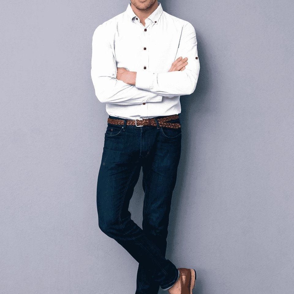 Hemploom - 60 Lea Hemp Shirt in Solid White.