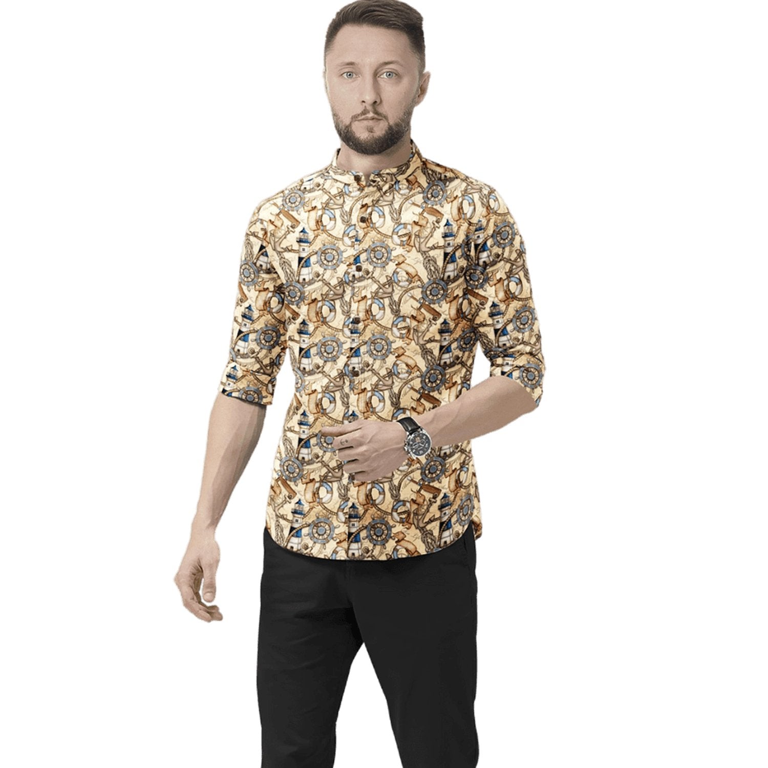 Hemploom - Abstract Hemp Shirt in Artistic Print - CBD Store India