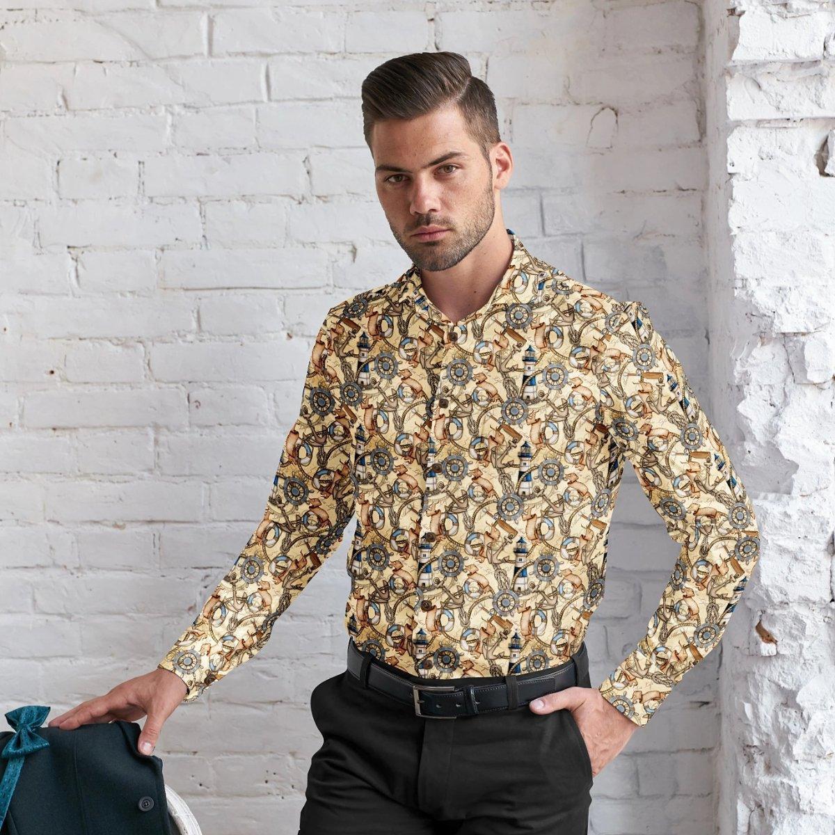 Hemploom - Abstract Hemp Shirt in Artistic Print.