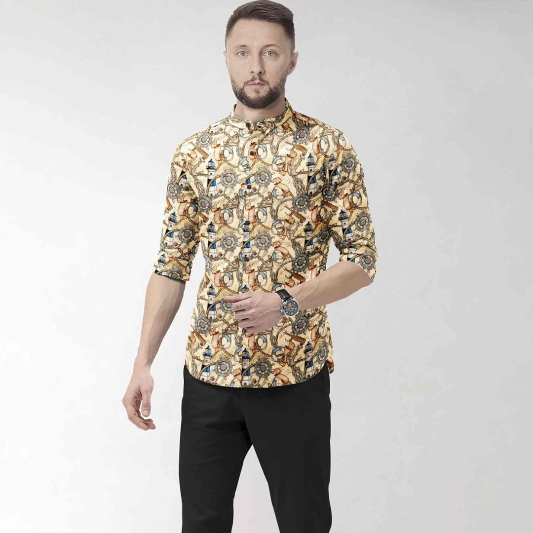 Hemploom - Abstract Hemp Shirt in Artistic PrintMen's WearHemploom - Abstract Hemp Shirt in Artistic Print | Hemp Clothing
