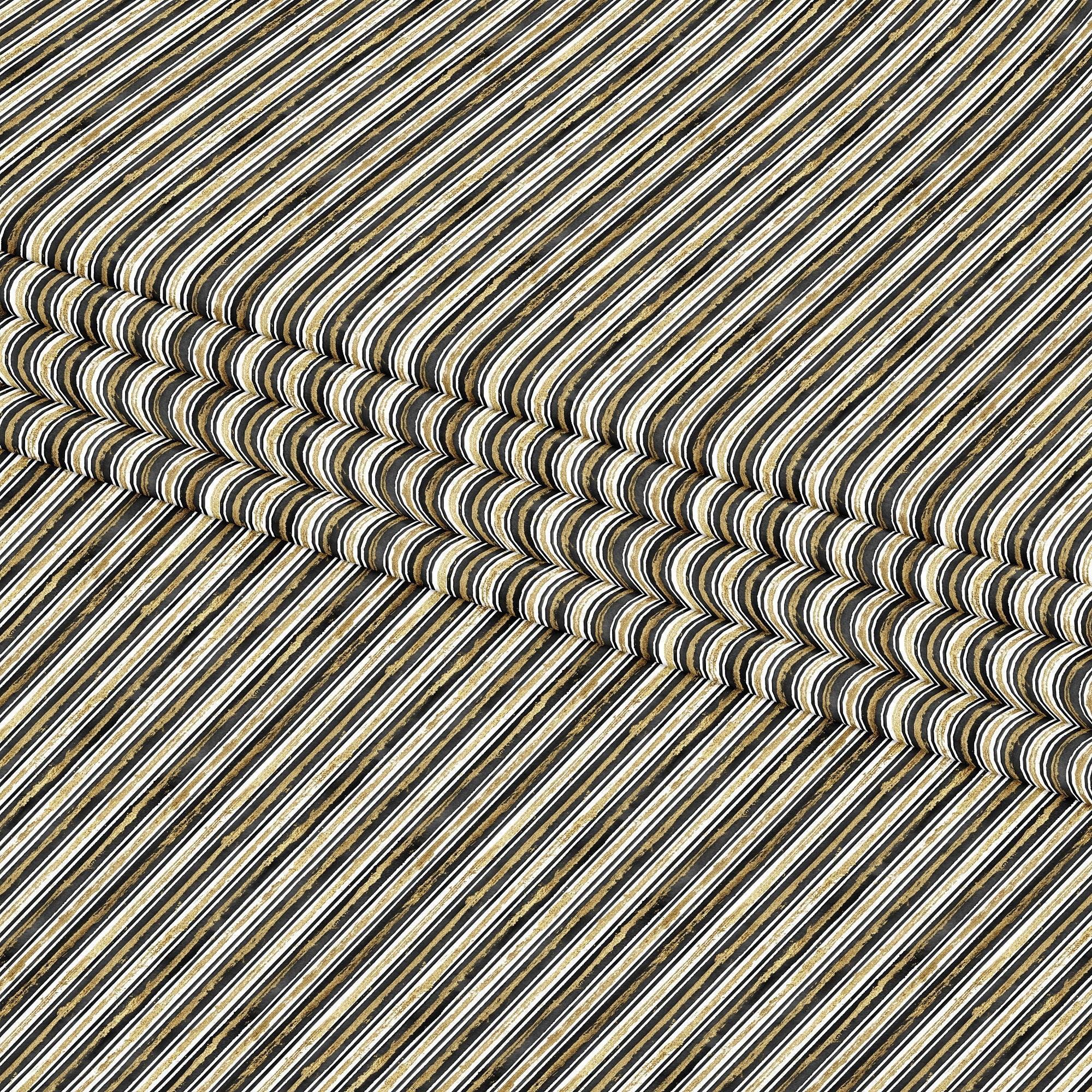 Hemploom - Bohemian Hemp Shirt in Gold Print.