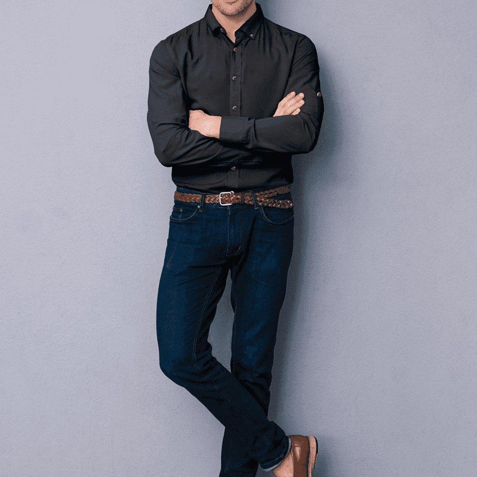 Hemploom - Elegant Hemp Shirt in Black.