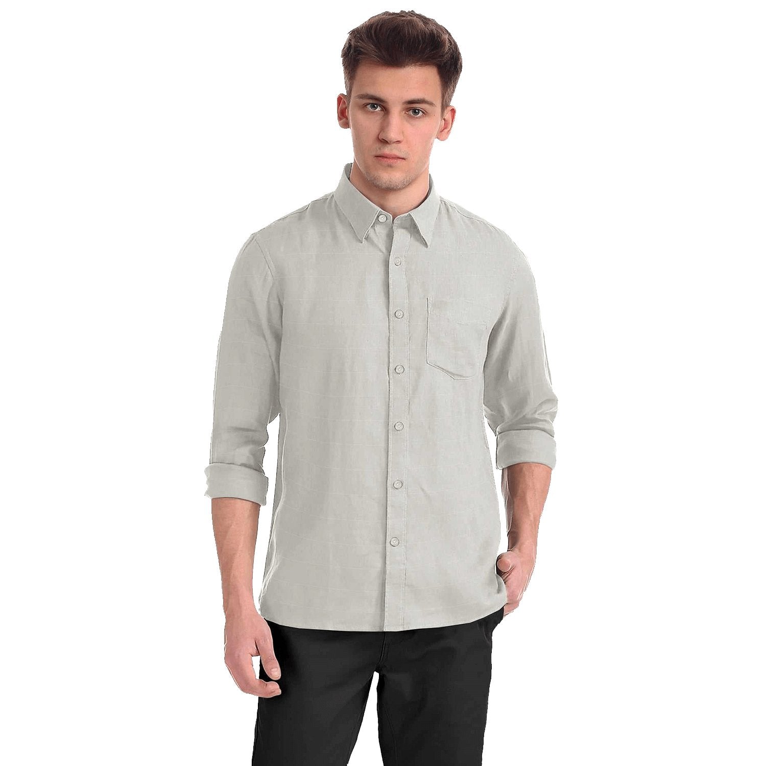 Hemploom - Elegant Hemp Shirt in Grey - CBD Store India