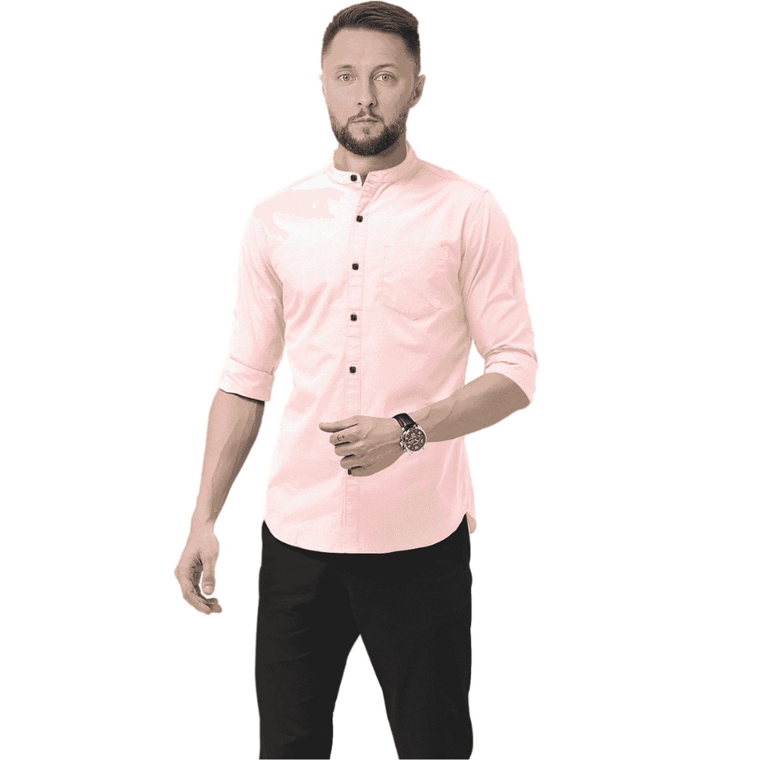 Hemploom - Elegant Hemp Shirt in Light Pink - CBD Store India