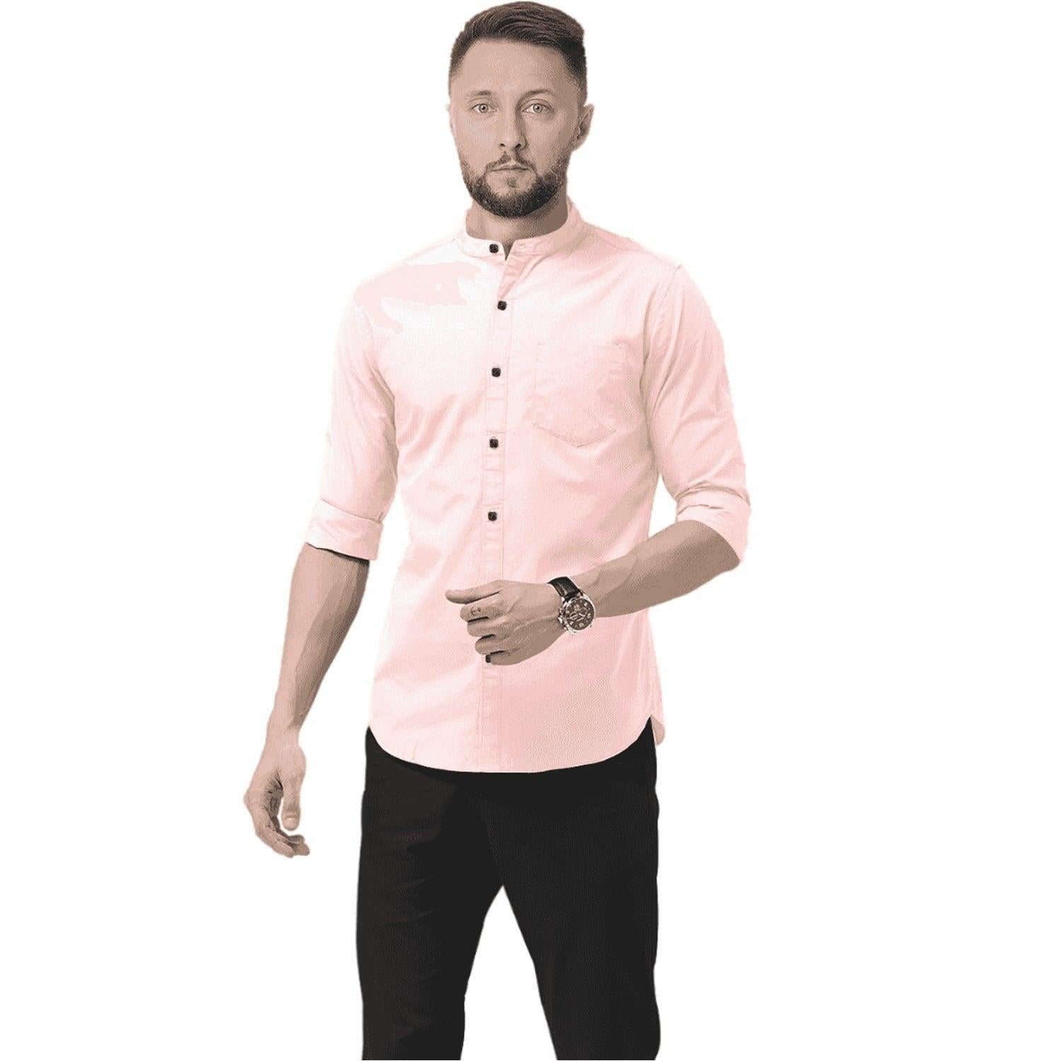 Hemploom - Elegant Hemp Shirt in Light Pink.