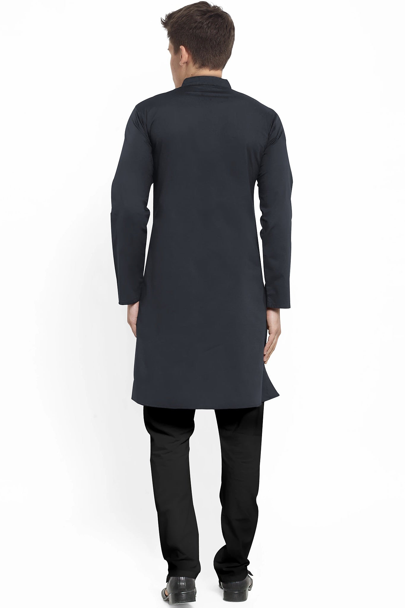 Hemploom - Festive Hemp Kurta in Black Colour - CBD Store India