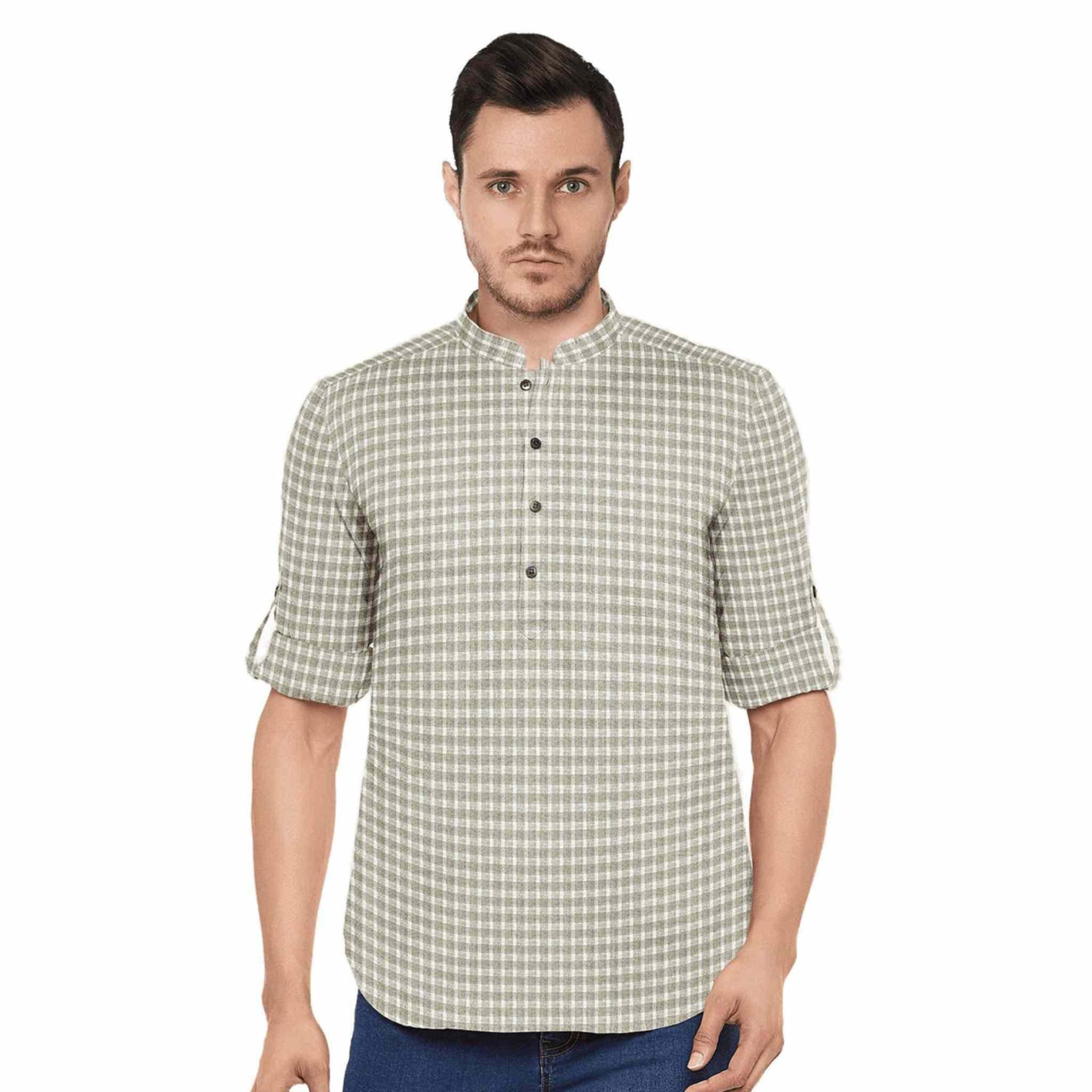 Hemploom - Festive Hemp Kurta in Stripes.