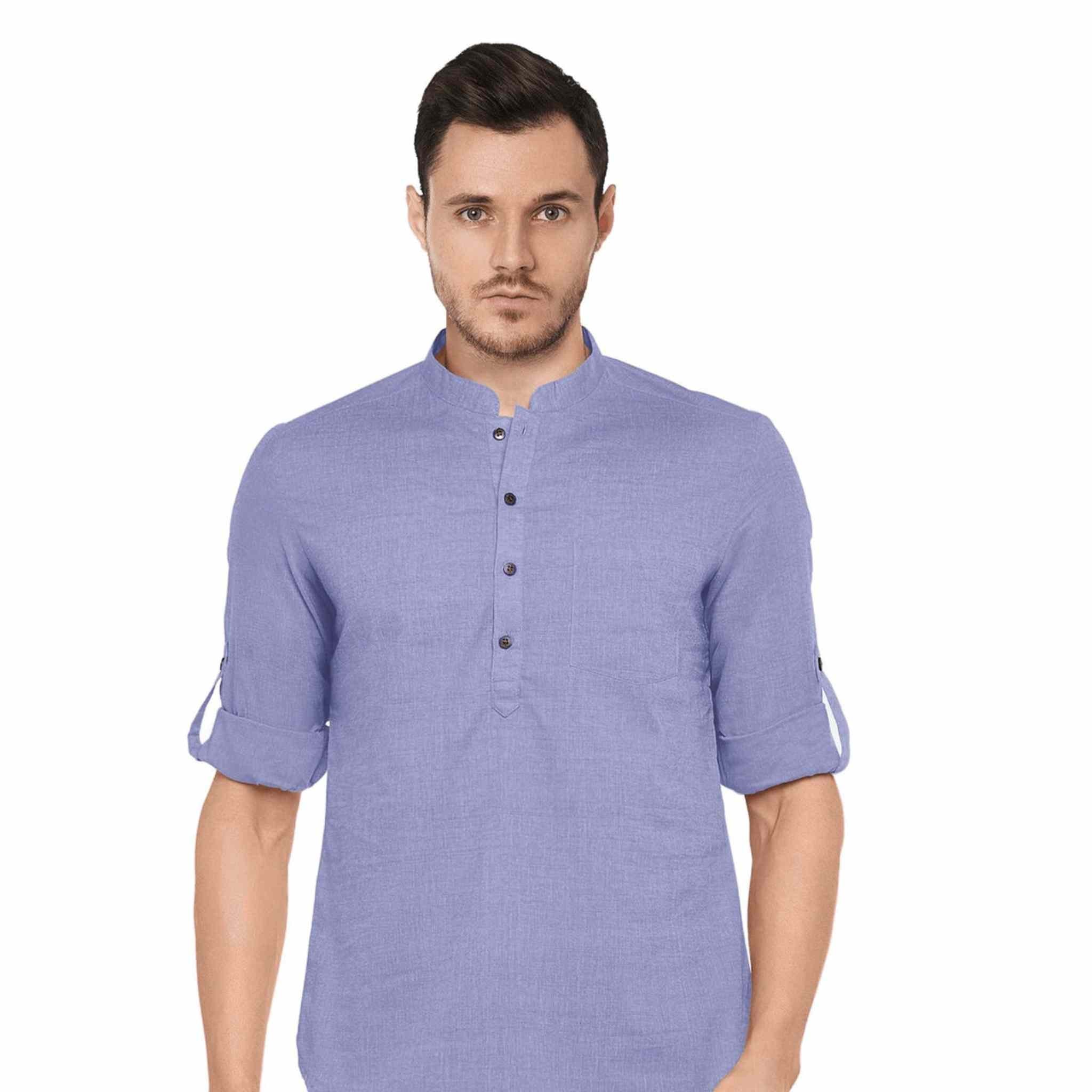 Hemploom - Festive Hemp Kurta in Sweet Lavender - CBD Store India