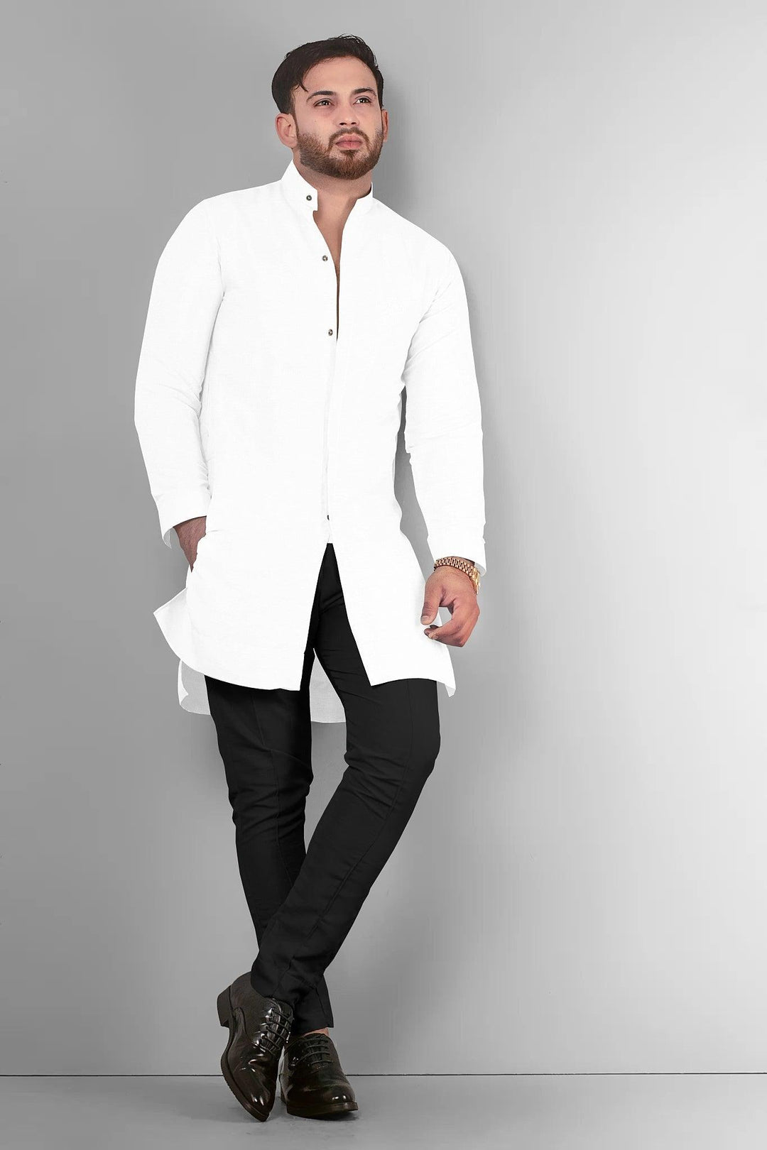 Hemploom - Festive Hemp Kurta in White ColourMen's WearHemploom - Festive Hemp Kurta in White Colour | Hemp Clothing for Men