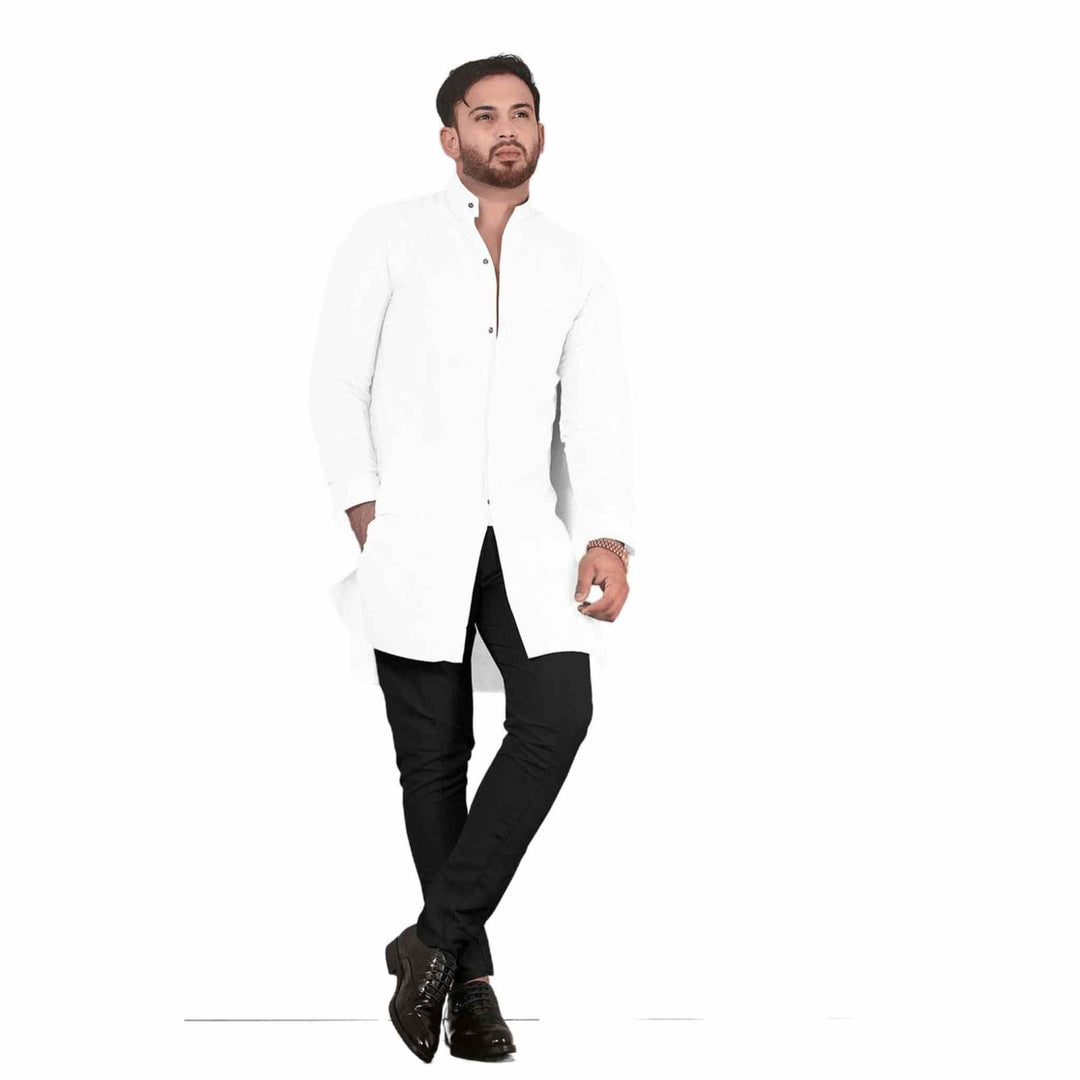 Hemploom - Festive Hemp Kurta in White ColourMen's WearHemploom - Festive Hemp Kurta in White Colour | Hemp Clothing for Men