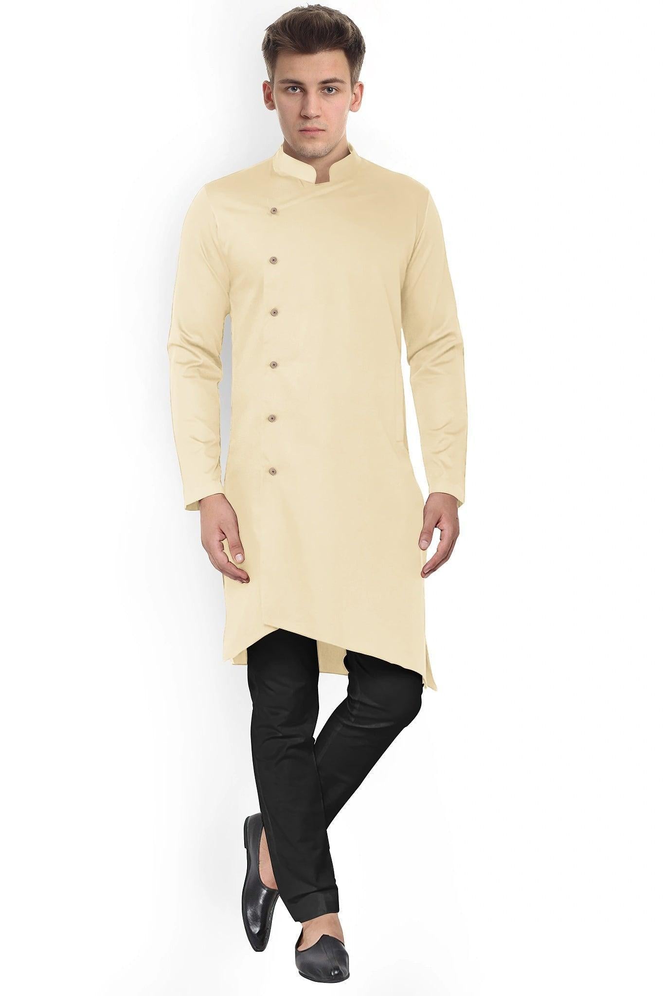 Hemploom - Festive Hemp Kurta in Yellow Colour.