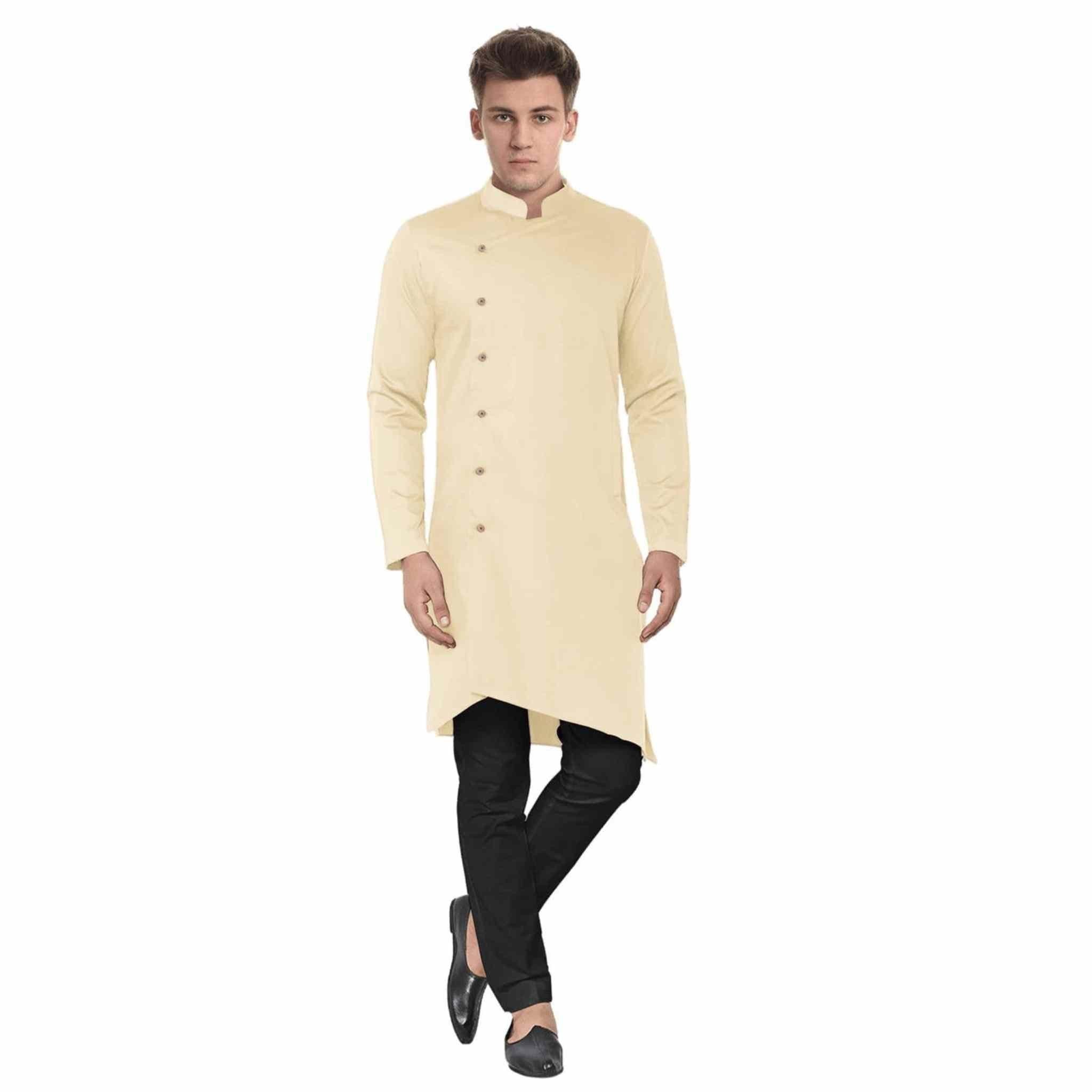 Hemploom - Festive Hemp Kurta in Yellow Colour.