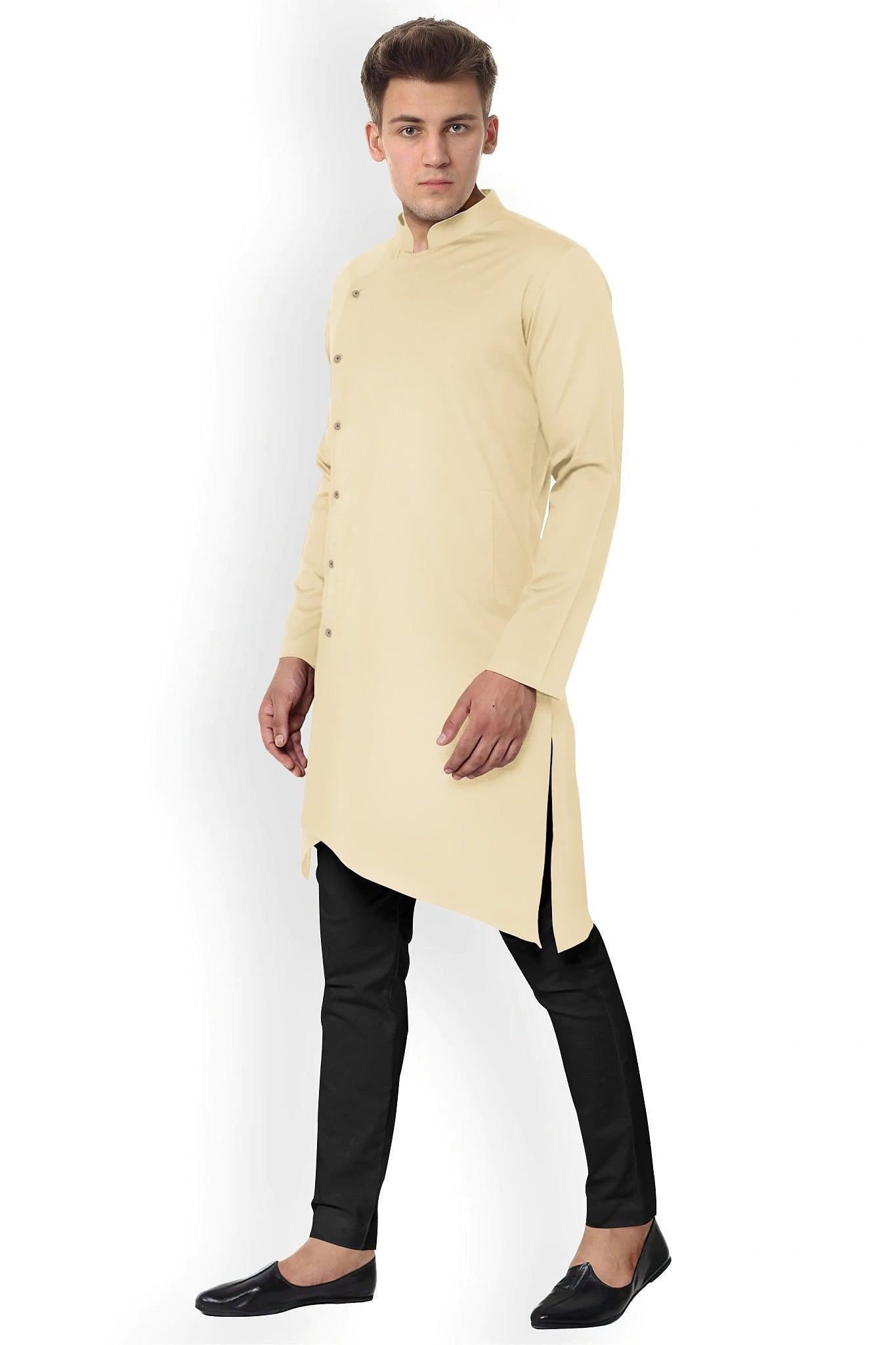Hemploom - Festive Hemp Kurta in Yellow Colour.