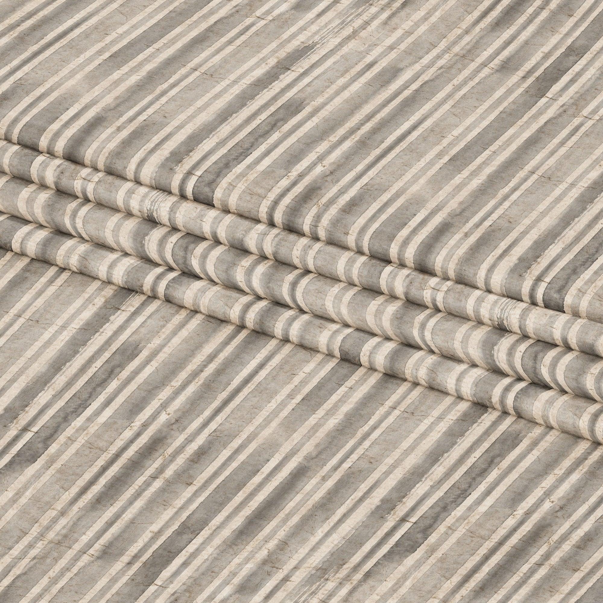 Hemploom - Minimalist Pure Hemp Shirt in Stripes Print.