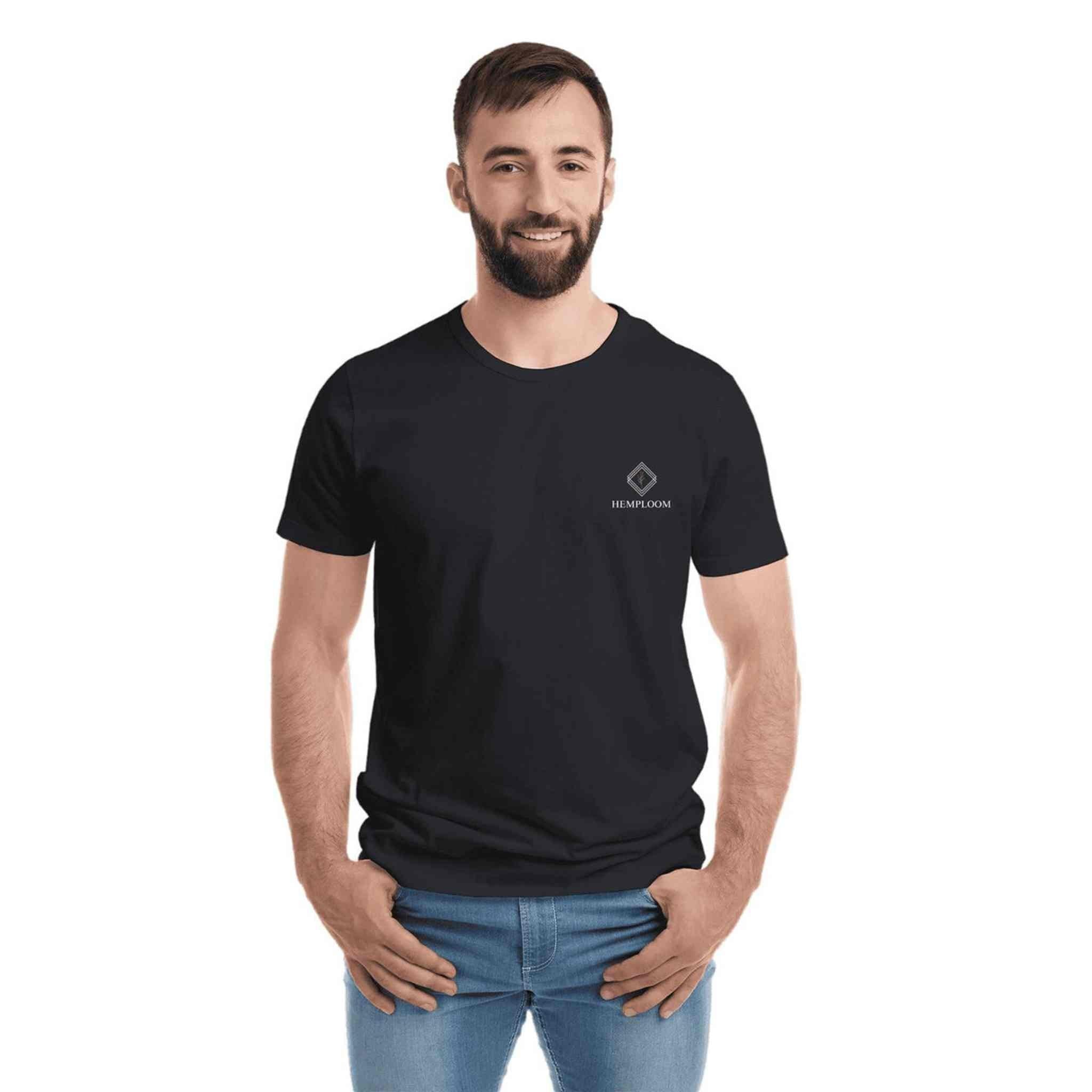 Hemploom - Sustainable Hemp Blend T-Shirt - Black.