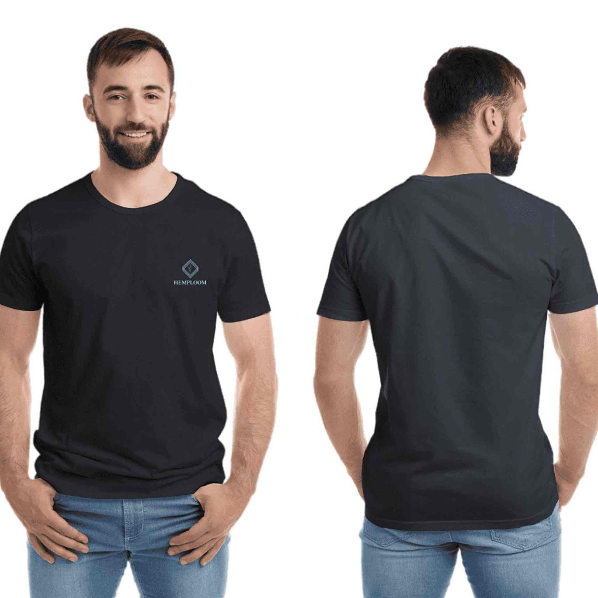 Hemploom - Sustainable Hemp Blend T-Shirt - Black - CBD Store India