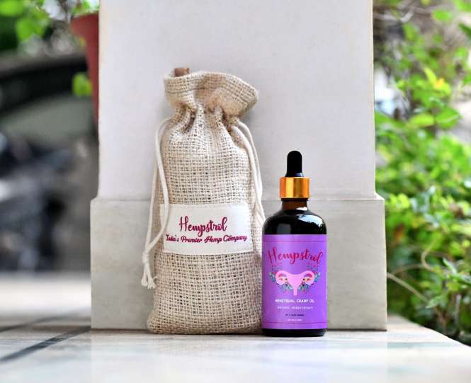 Hempstrol Natural Aromatherapy Menstrual Cramp Relief Oil - CBD Store India