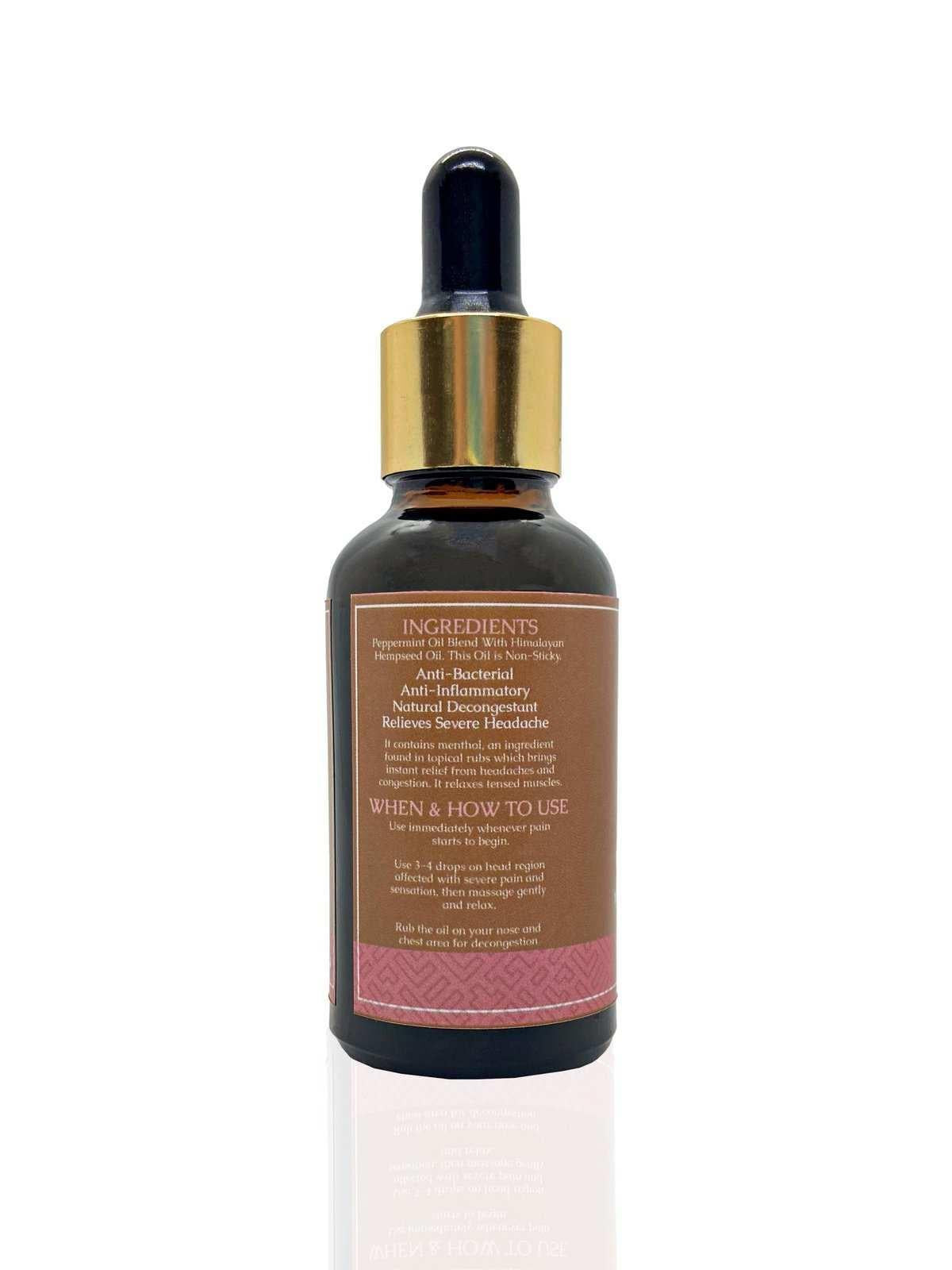 Hempstrol Natural Aromatherapy Migraine & Cold Relief Oil.