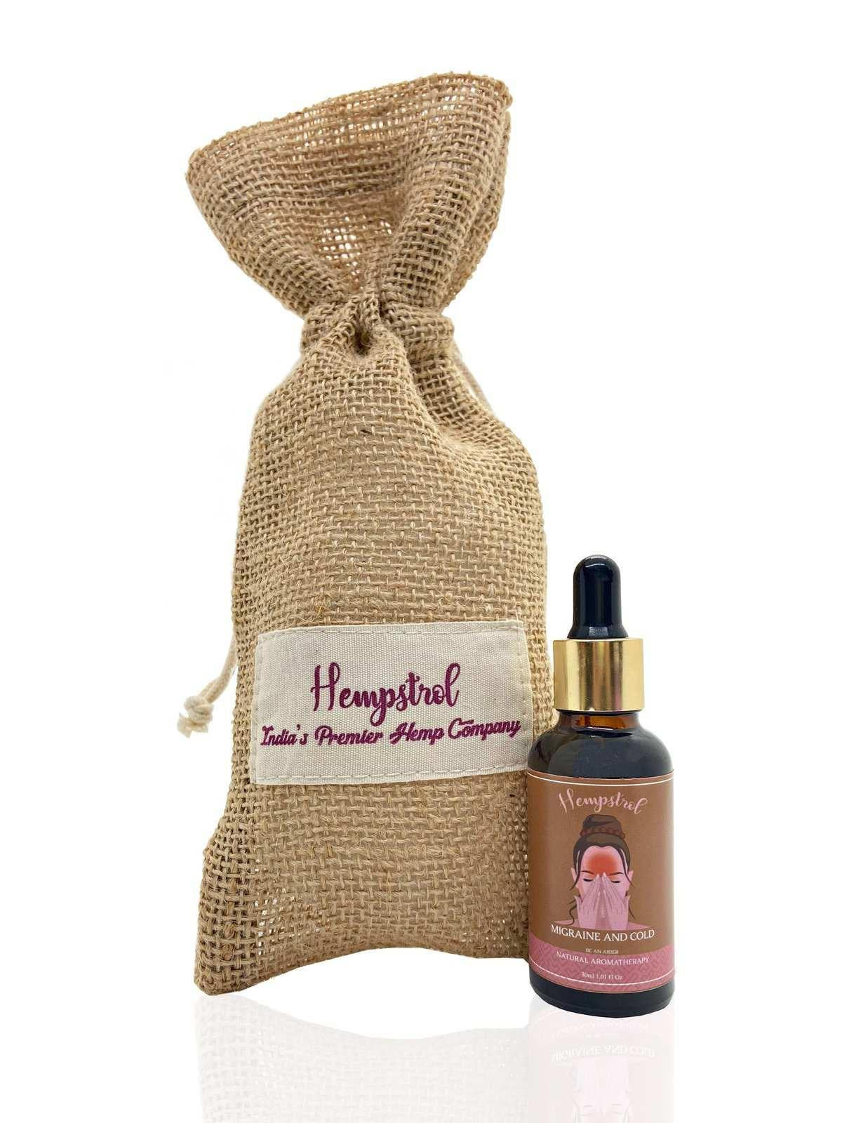 Hempstrol Natural Aromatherapy Migraine & Cold Relief Oil.