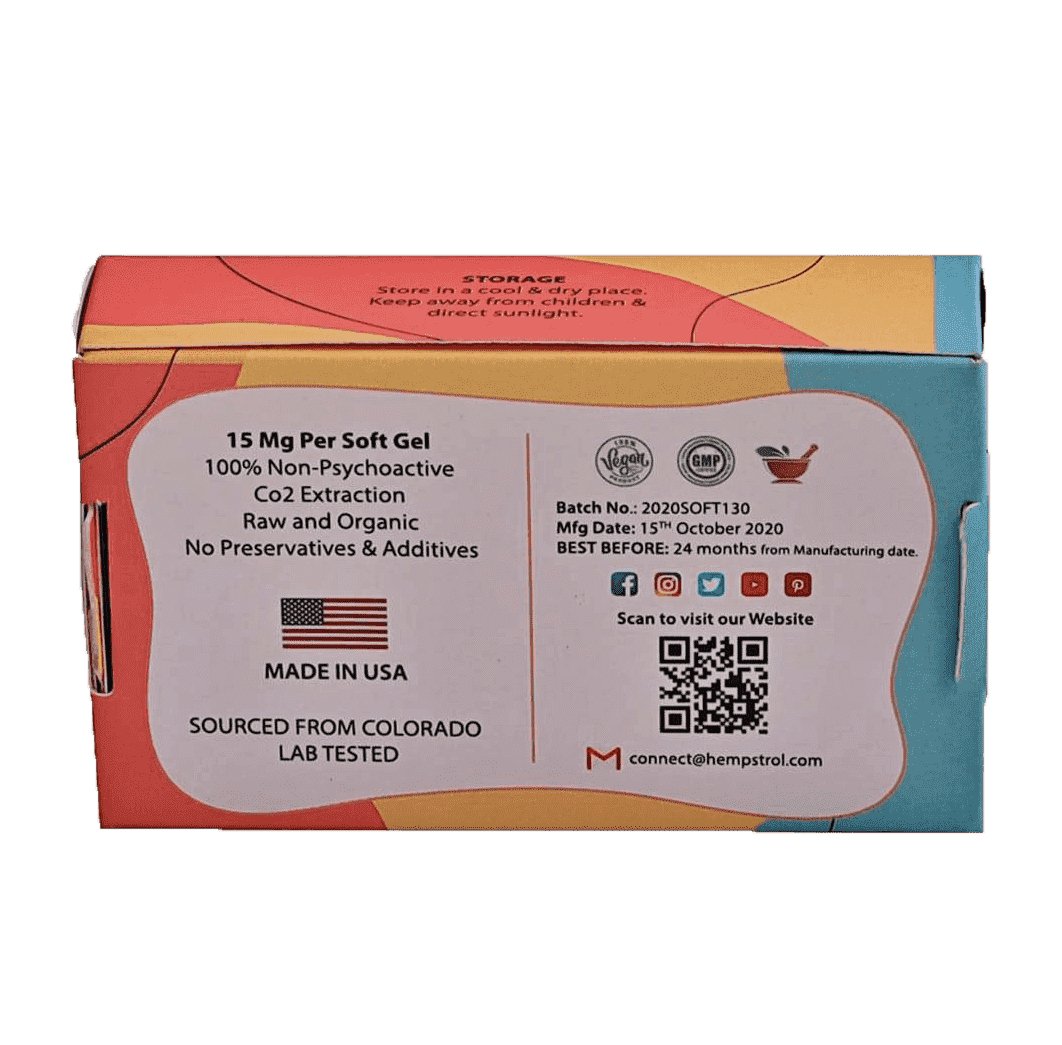 Hempstrol Signature Full Spectrum CBD Oil Soft Gels 150 mg - 1050mg - CBD Store India