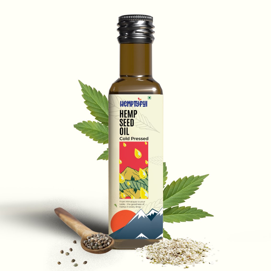 Hemptyful - Cold Pressed Hemp Seed Oil - CBD Store India