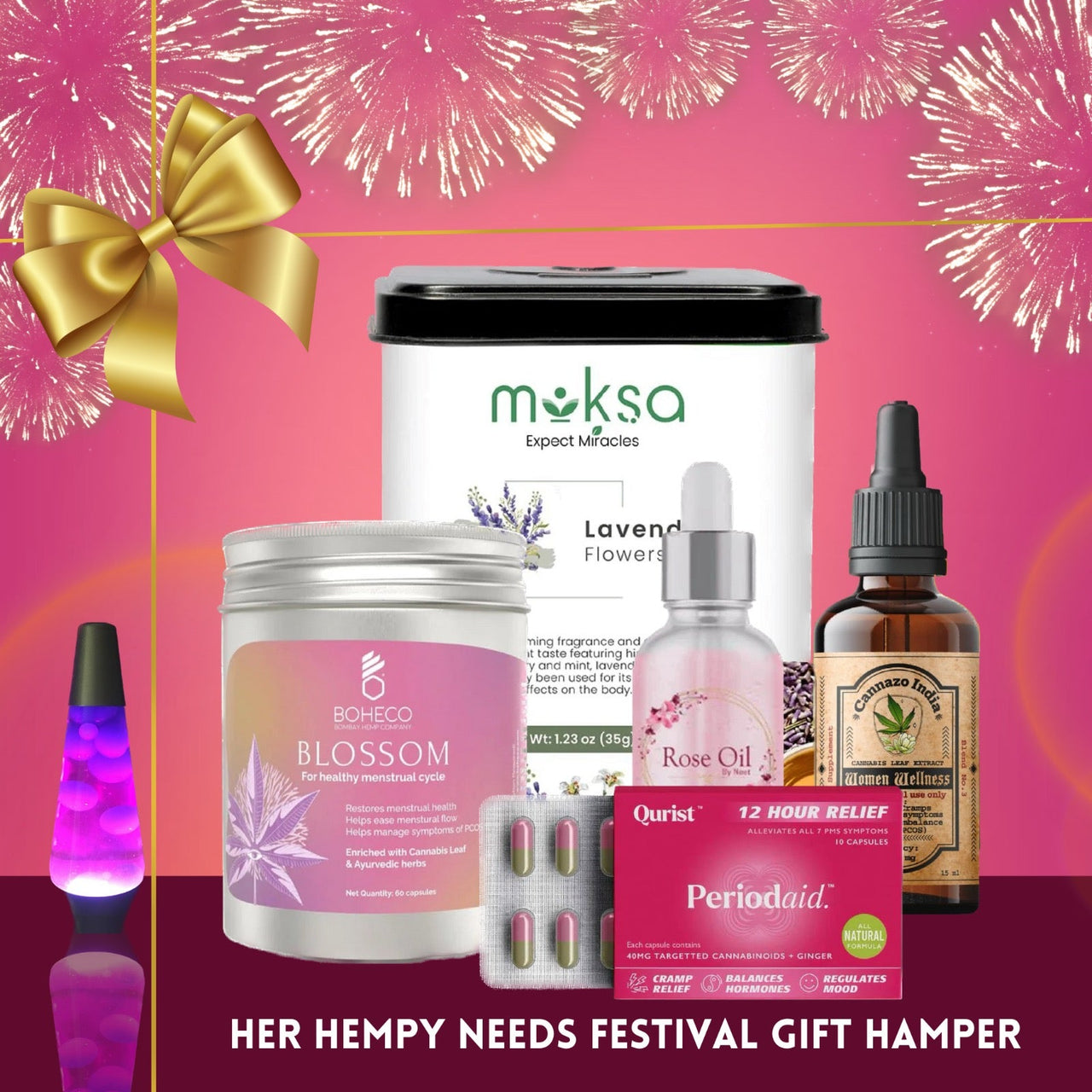 Her Hempy Needs Festival Gift Hamper - CBD Store India