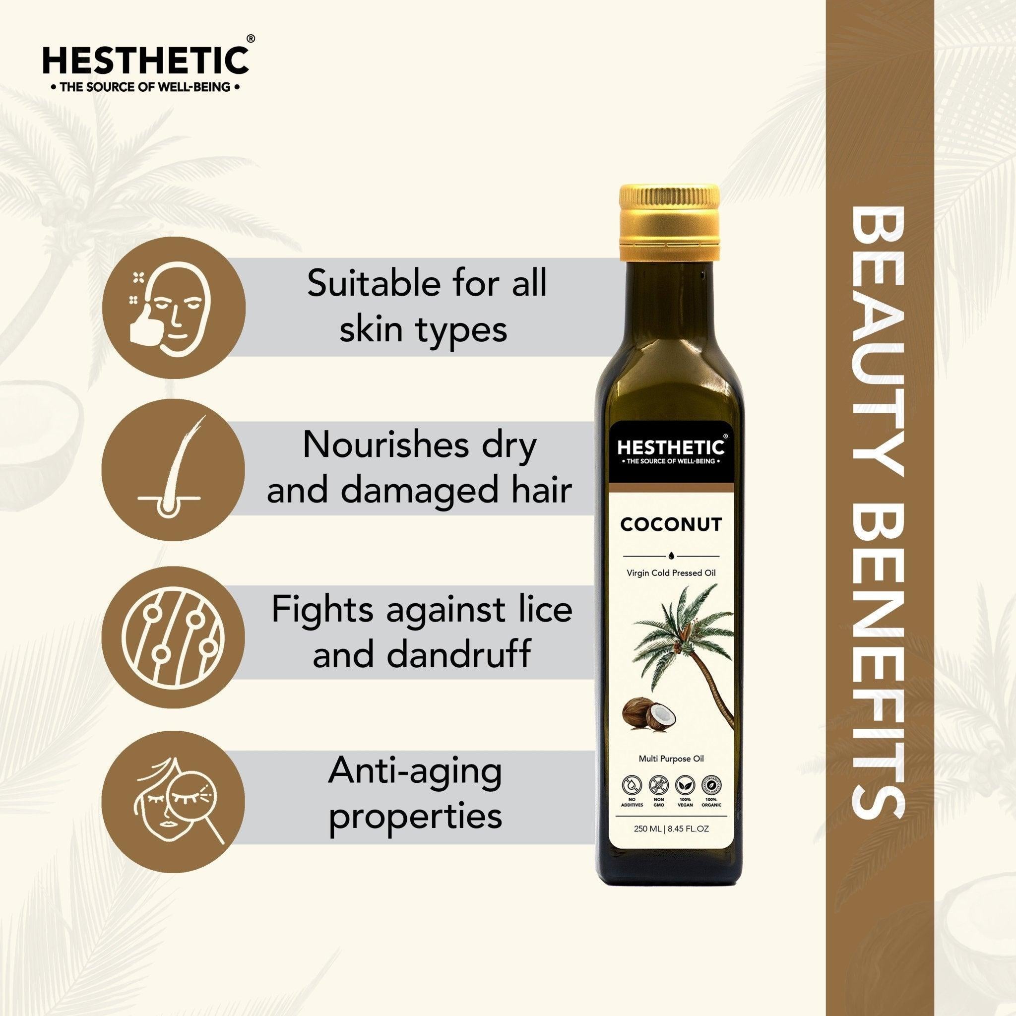 Hesthetic Cold Press Coconut Oil.