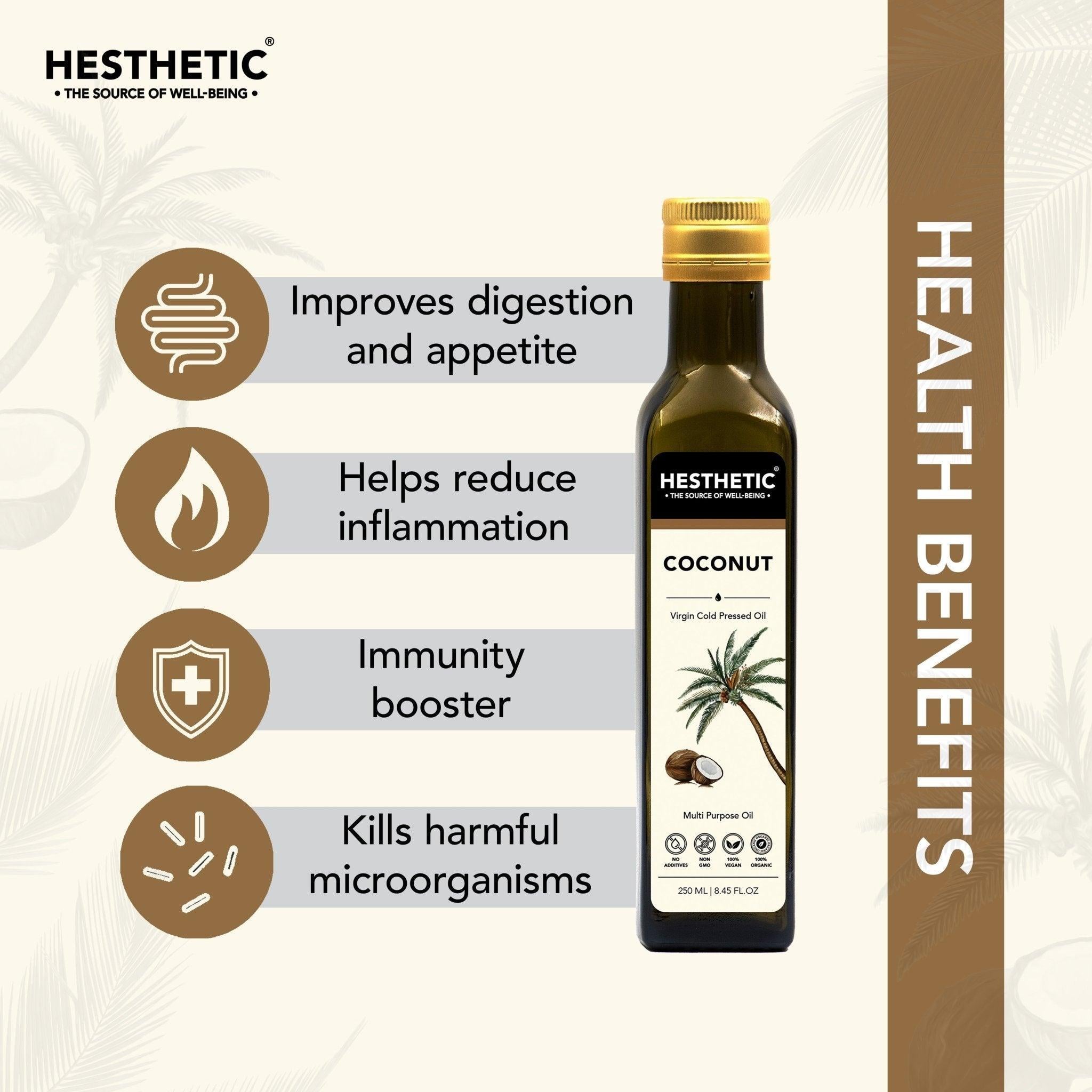 Hesthetic Cold Press Coconut Oil.