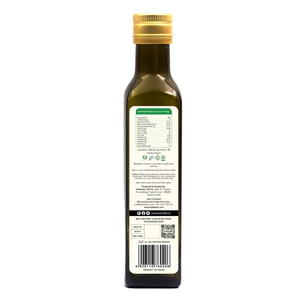 Cold Press Moringa Seed Oil - CBD Store India